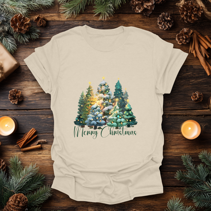 “Merry Christmas” Forest Tree T-Shirt