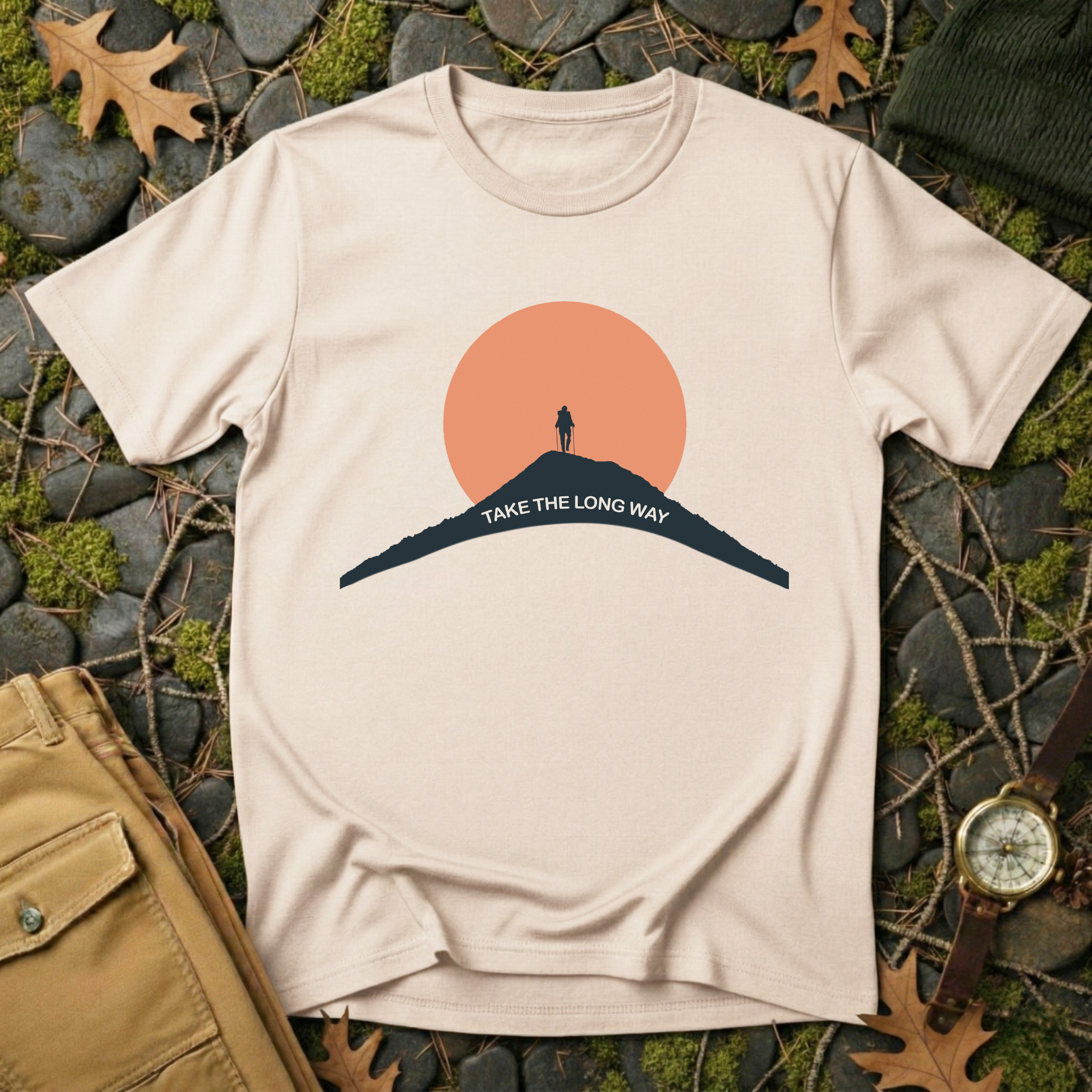Take the Long Way - Mountain Ascent T-Shirt