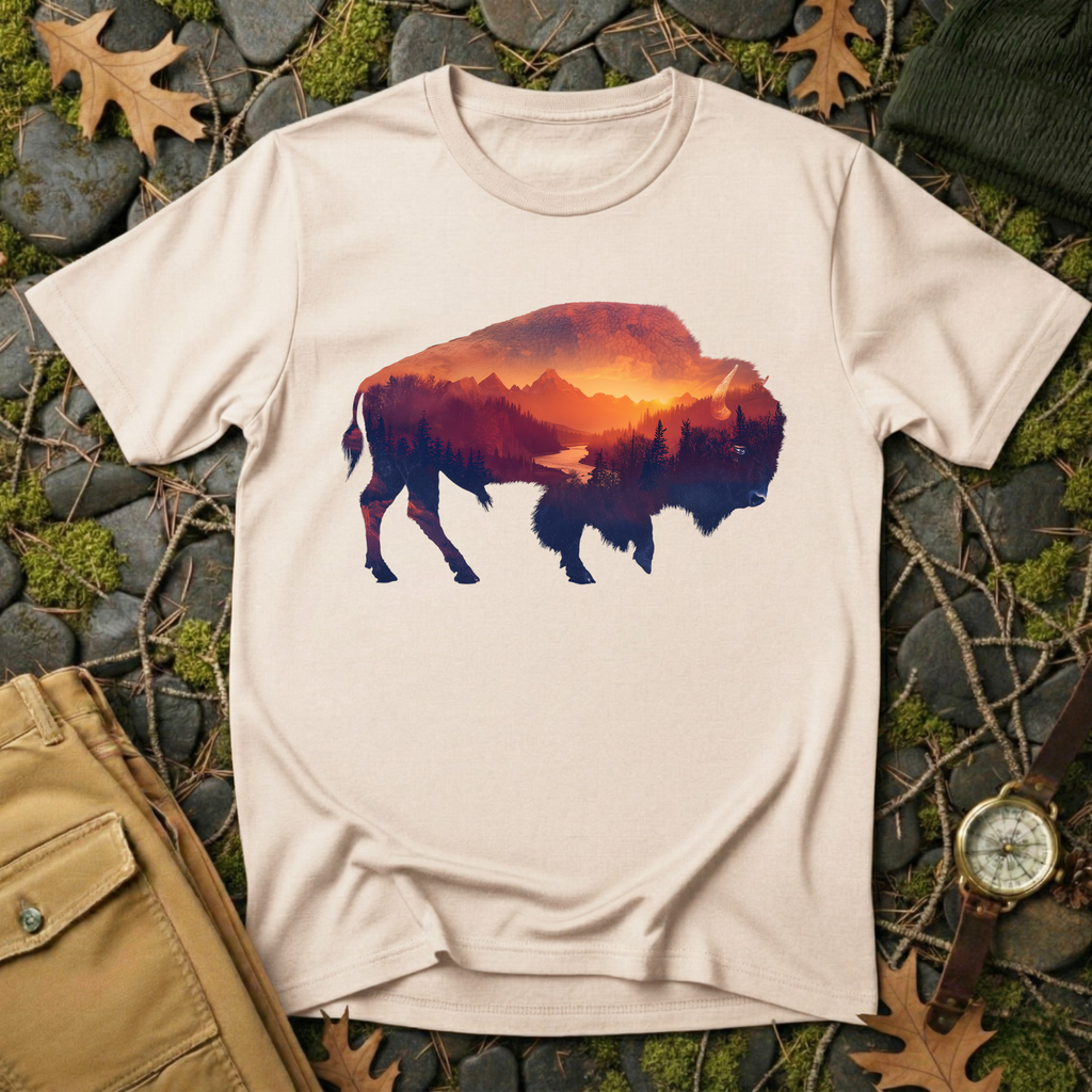 Sunset Bison T-Shirt
