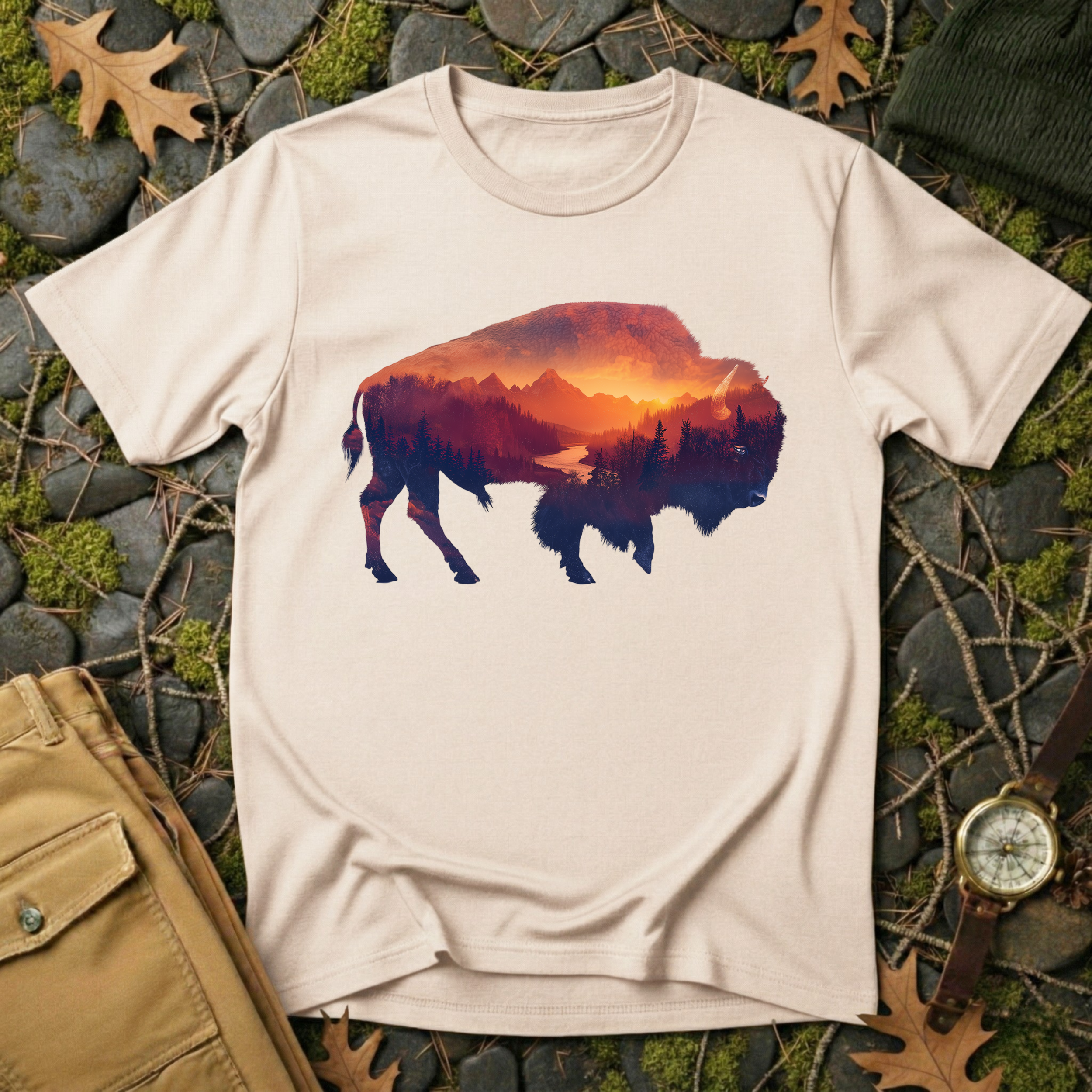 Sunset Bison T-Shirt