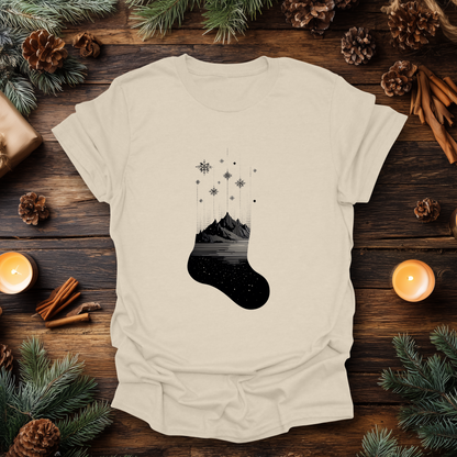 Alpine Christmas Stocking T-Shirt