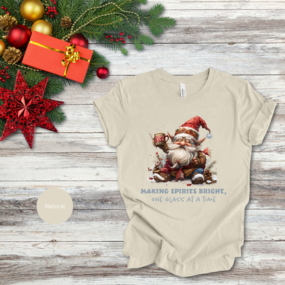 Making Spirits Bright, One Glass At A Time T-Shirt