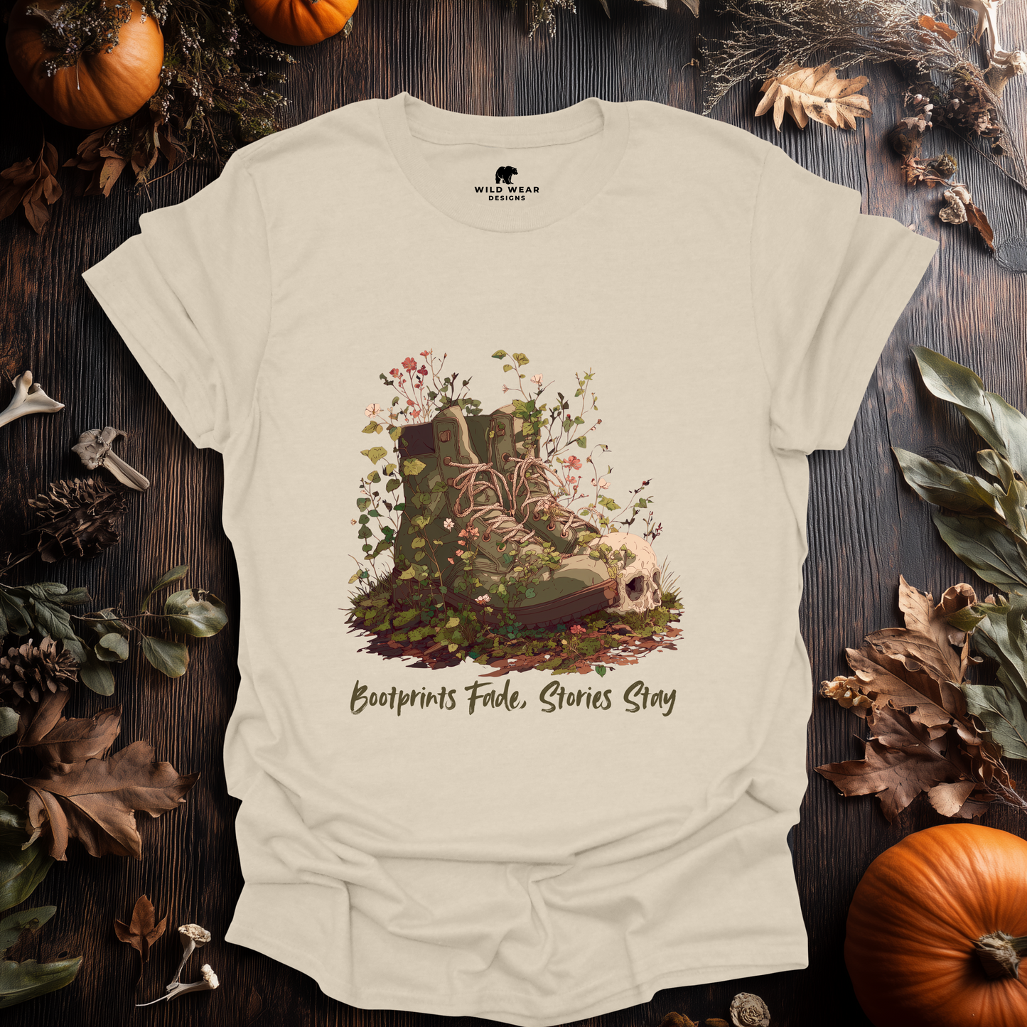 Bootprints Fade, Stories Stay T-Shirt