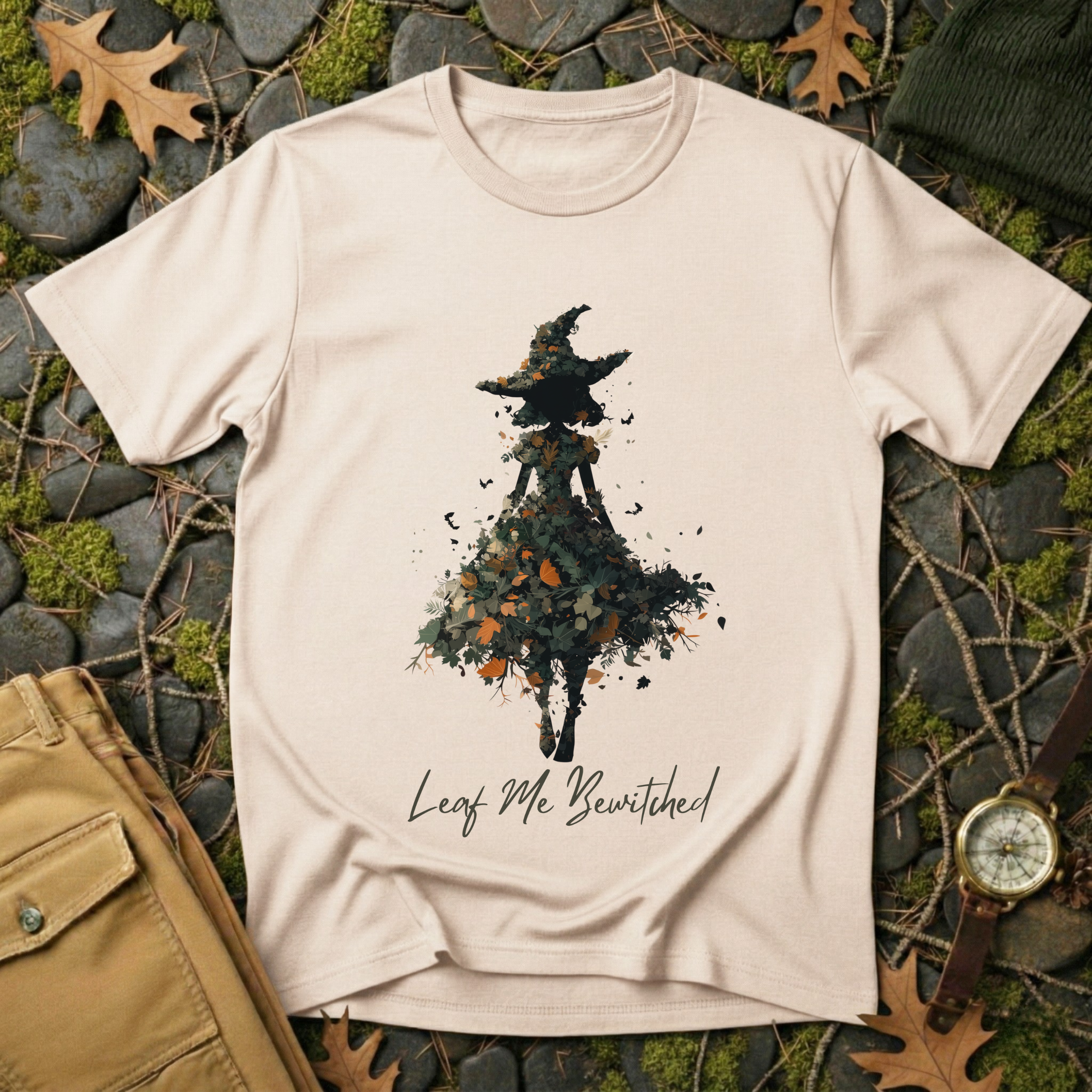 Leaf Me Bewitched Witch T-Shirt