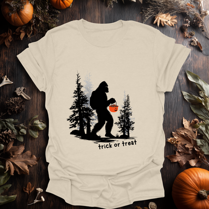 Trick-or-Treat Sasquatch Halloween T-Shirt