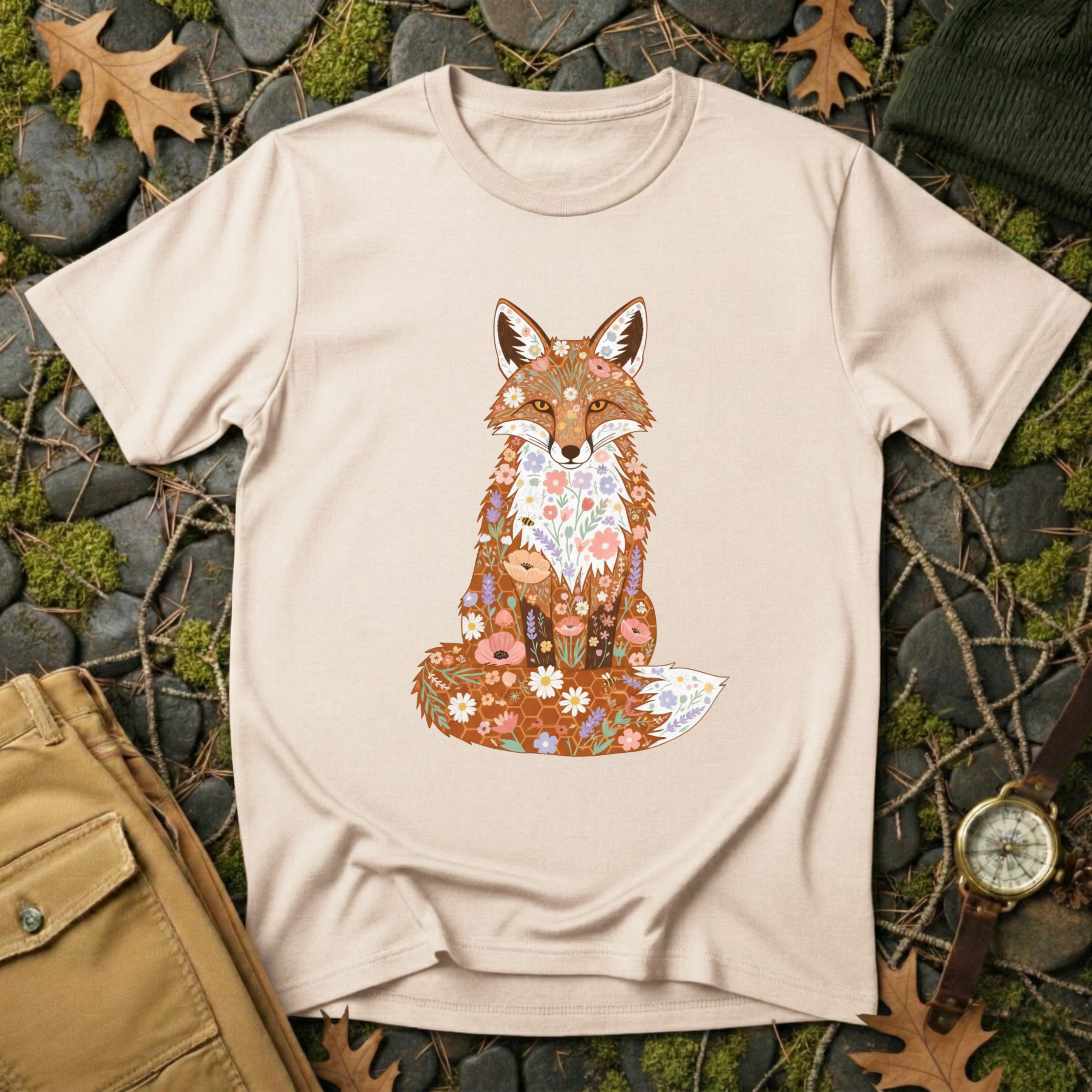 Flower Fox T-Shirt