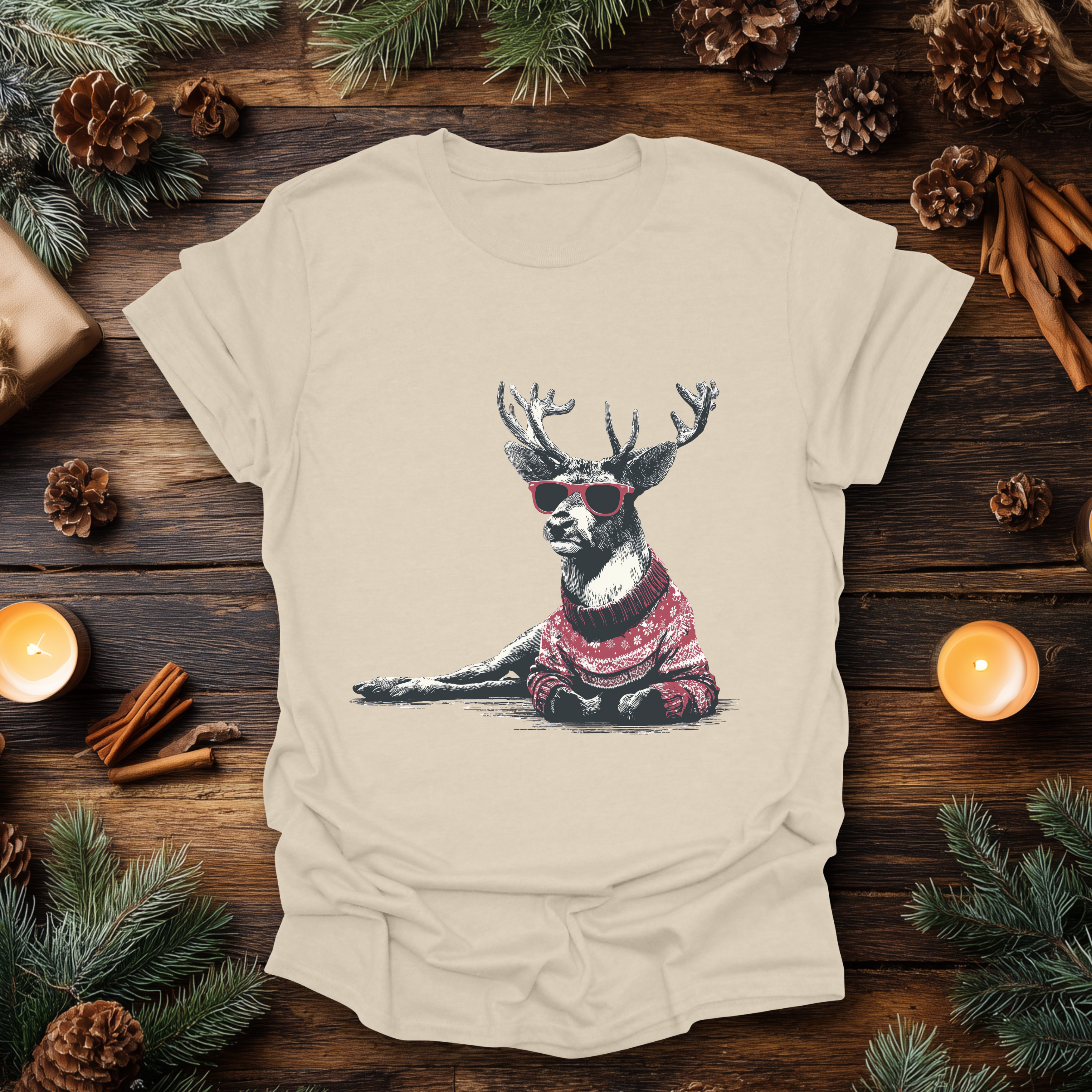 Sleighin’ It Reindeer T-Shirt