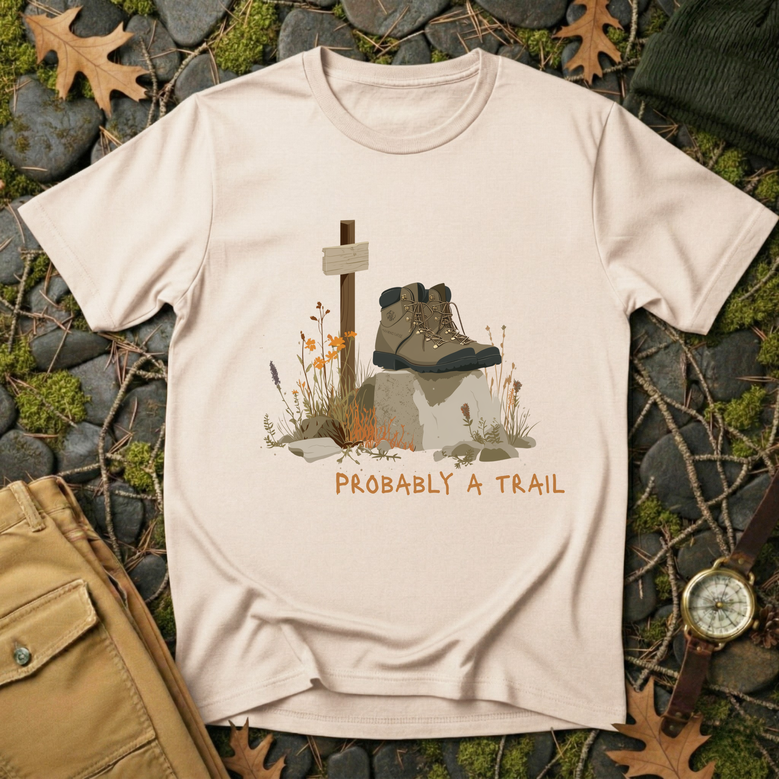 Probably a Trail - Hiking Humor T-Shirt