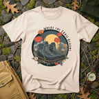 Trail Bloom Wanderer - Hiking Boots & Wildflower T-Shirt