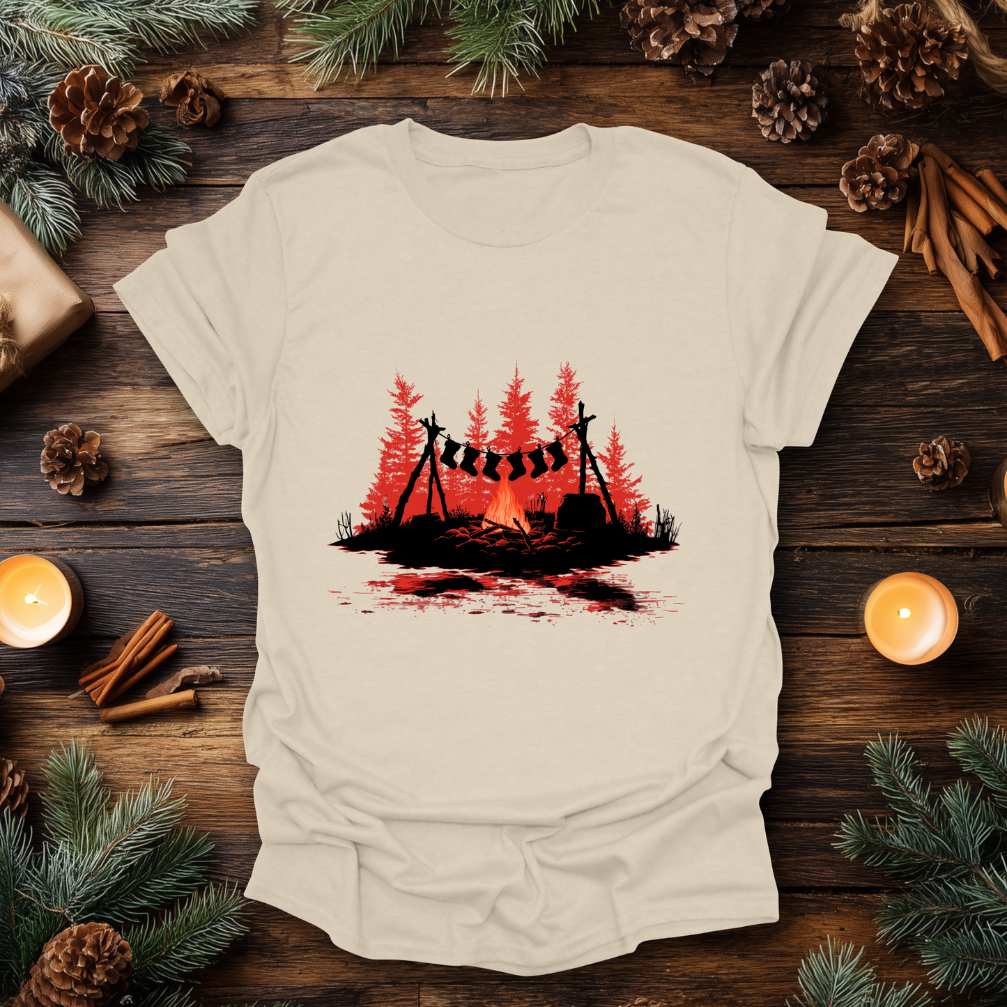 Campfire Christmas T-Shirt