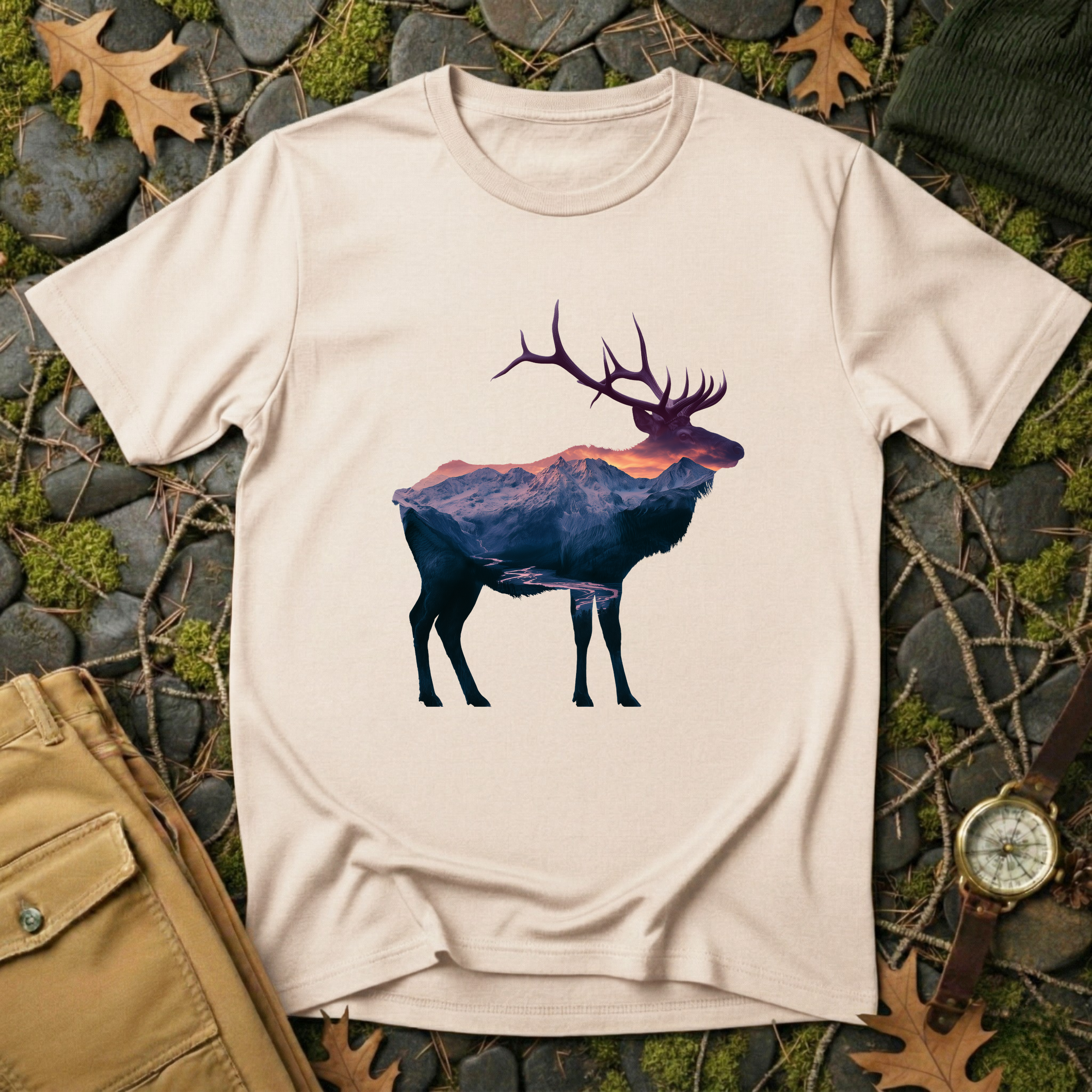 Mountain Elk Silhouette T-Shirt