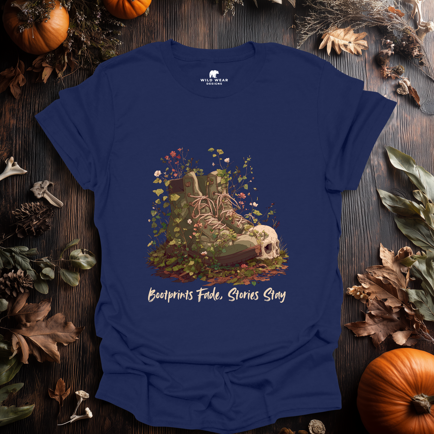Bootprints Fade, Stories Stay T-Shirt