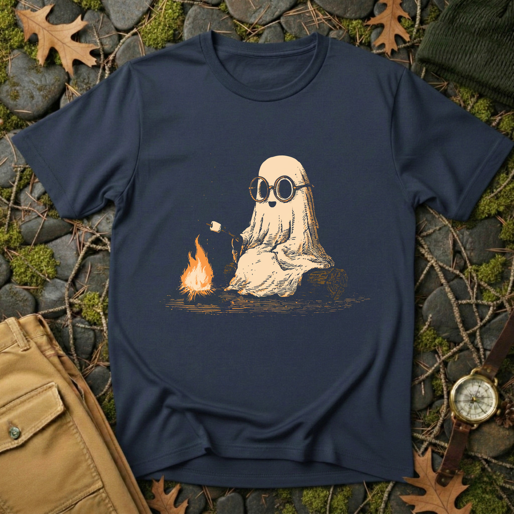 Cozy Campfire Ghost T-Shirt