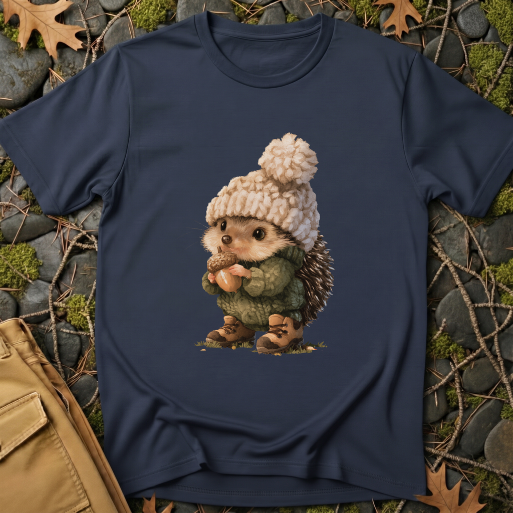 Cozy Hiking Hedgehog T-Shirt