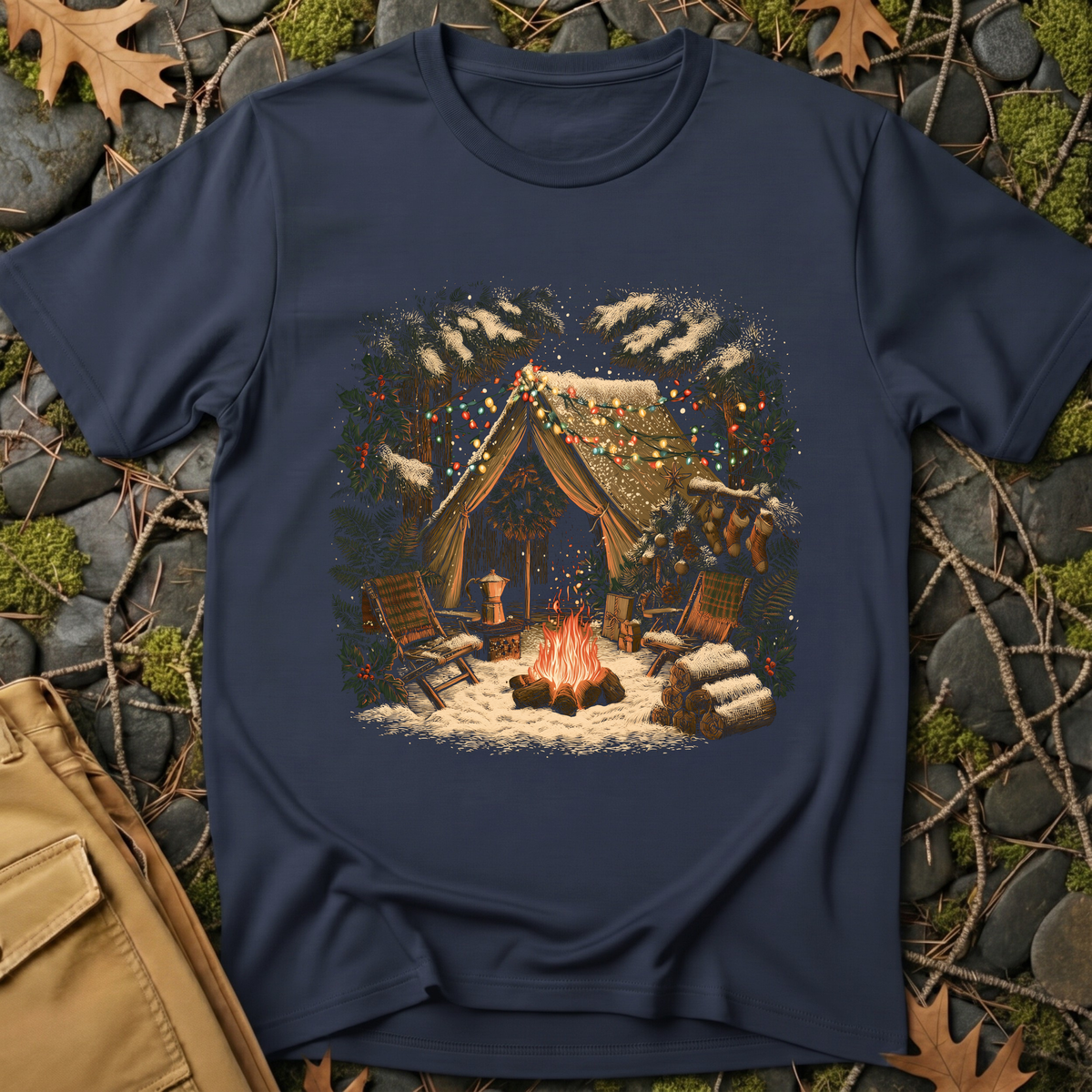 Winter Campfire Glow T-Shirt