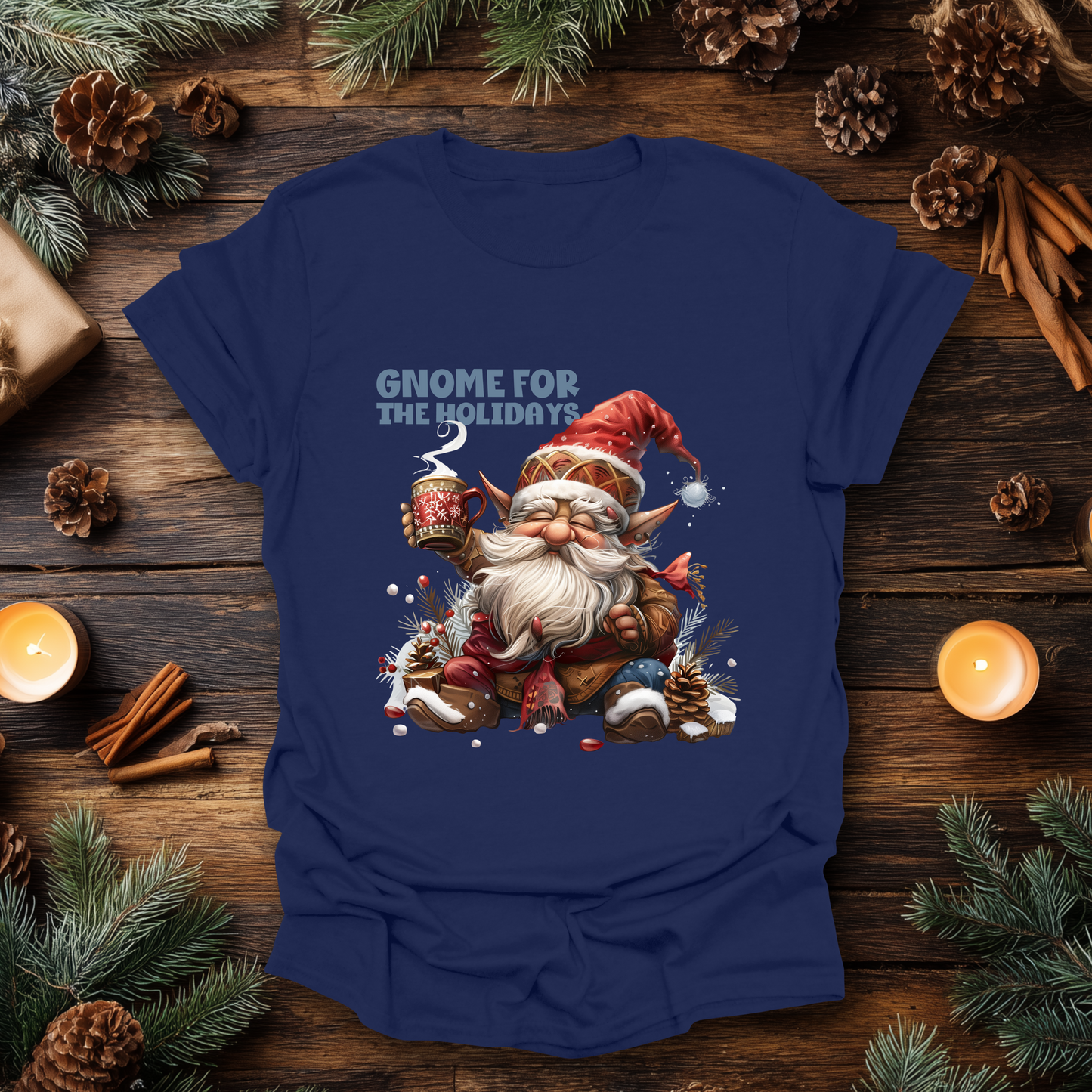 Gnome for the Holidays Christmas T-Shirt