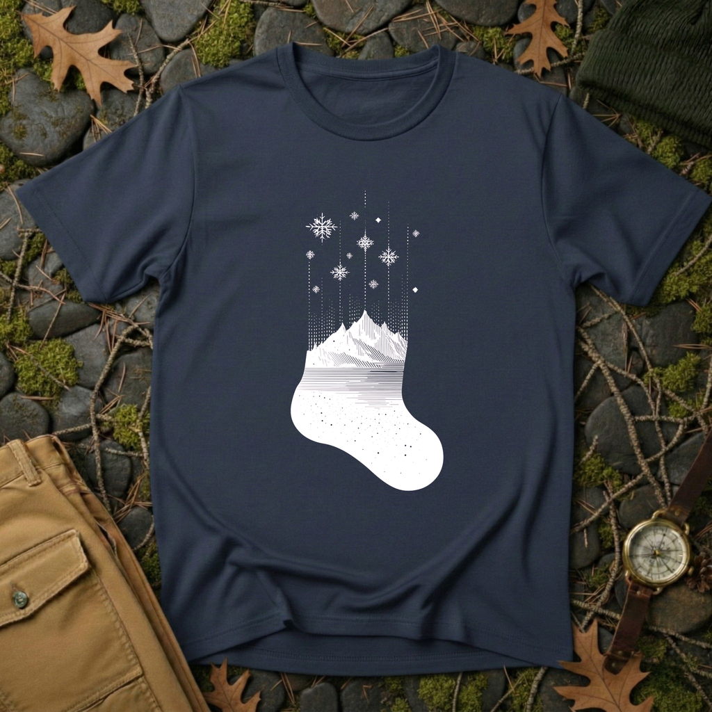 Alpine Christmas Stocking T-Shirt