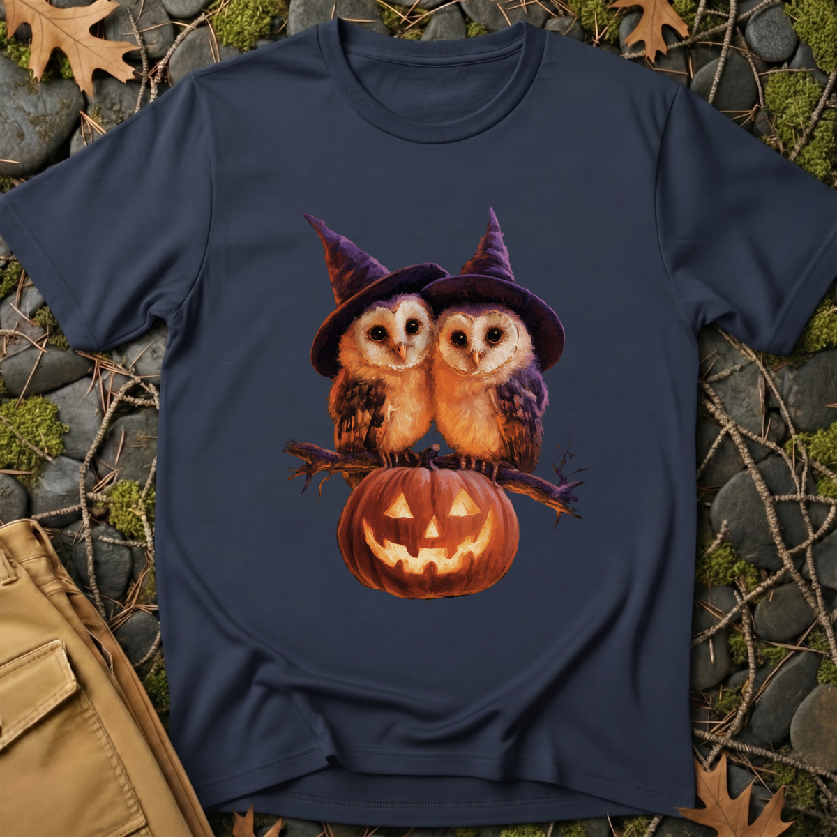 Barn Owls & Pumpkin T-Shirt