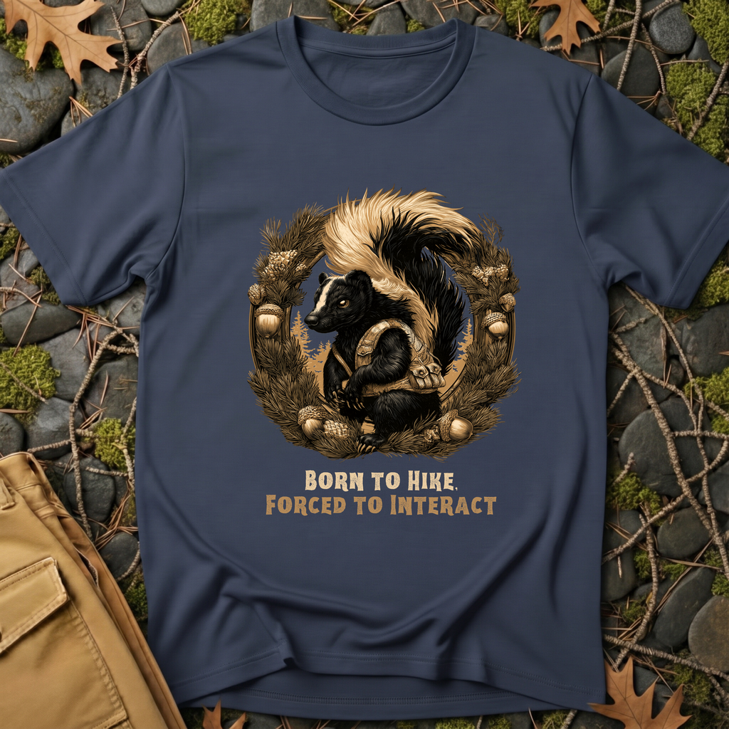 Born to Hike Skunk T-Shirt