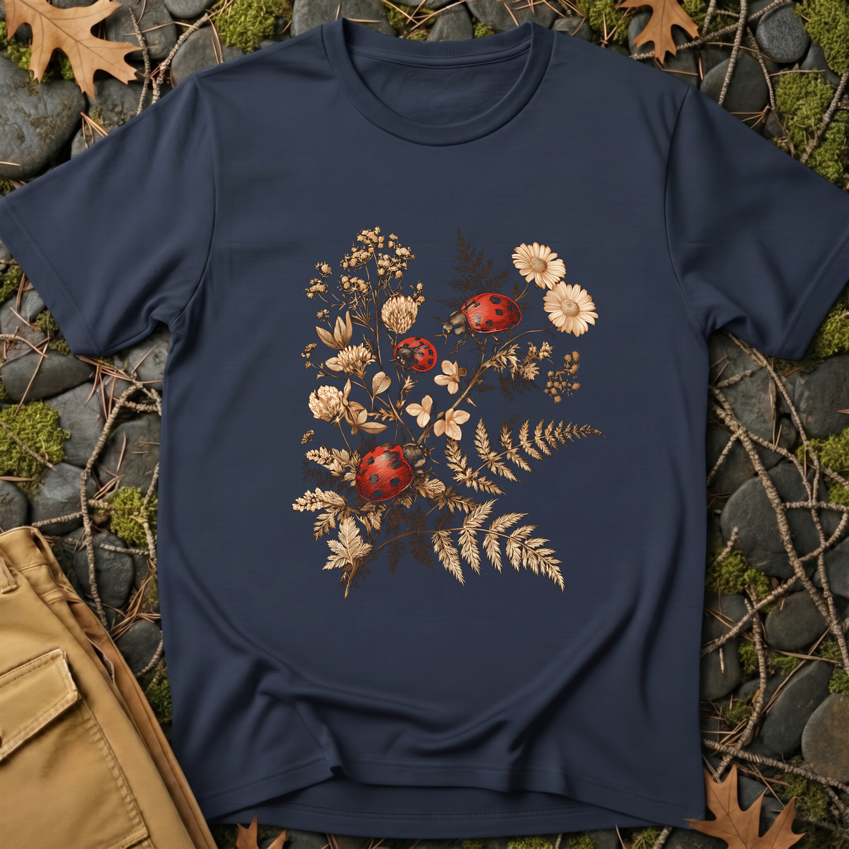 Botanical Ladybug T-Shirt