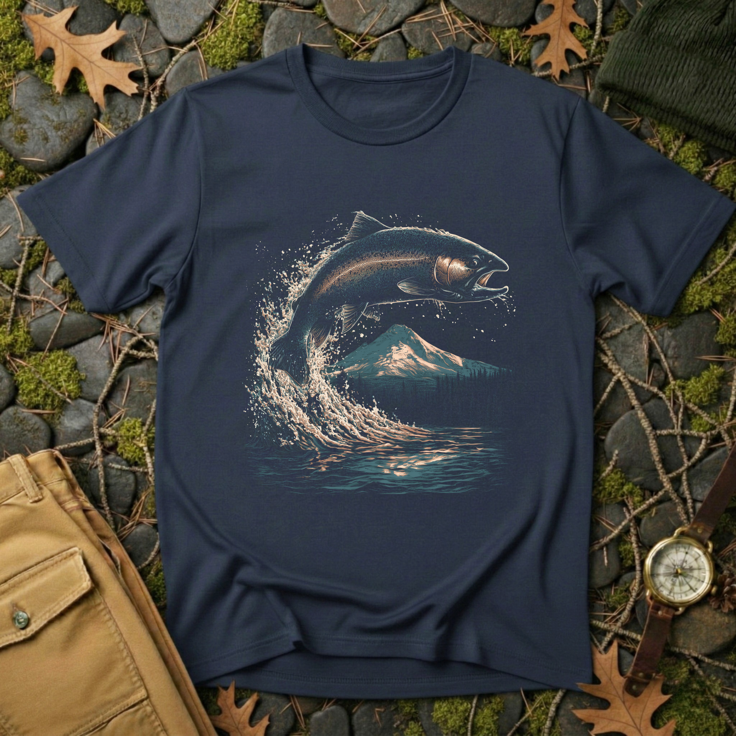 Leaping Salmon T-Shirt