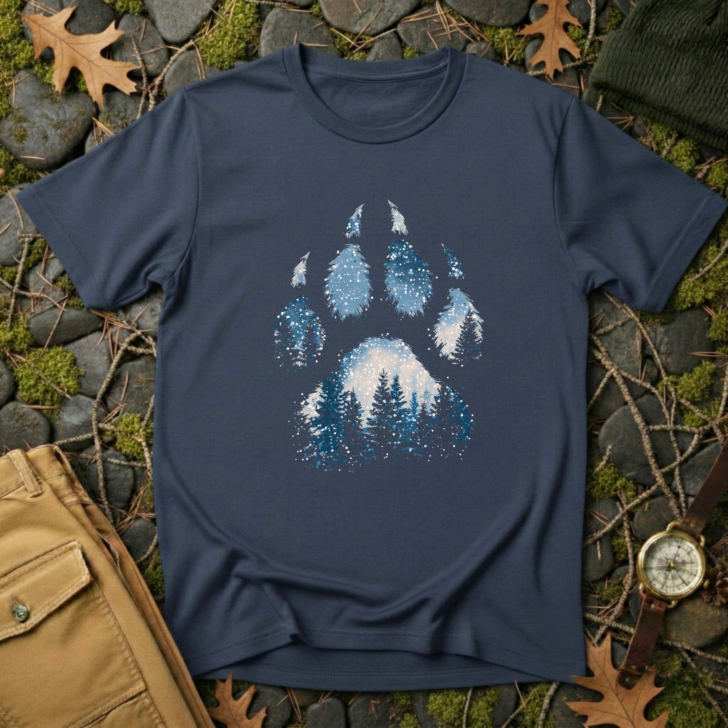 Wild Tracks Winter Paw T-Shirt