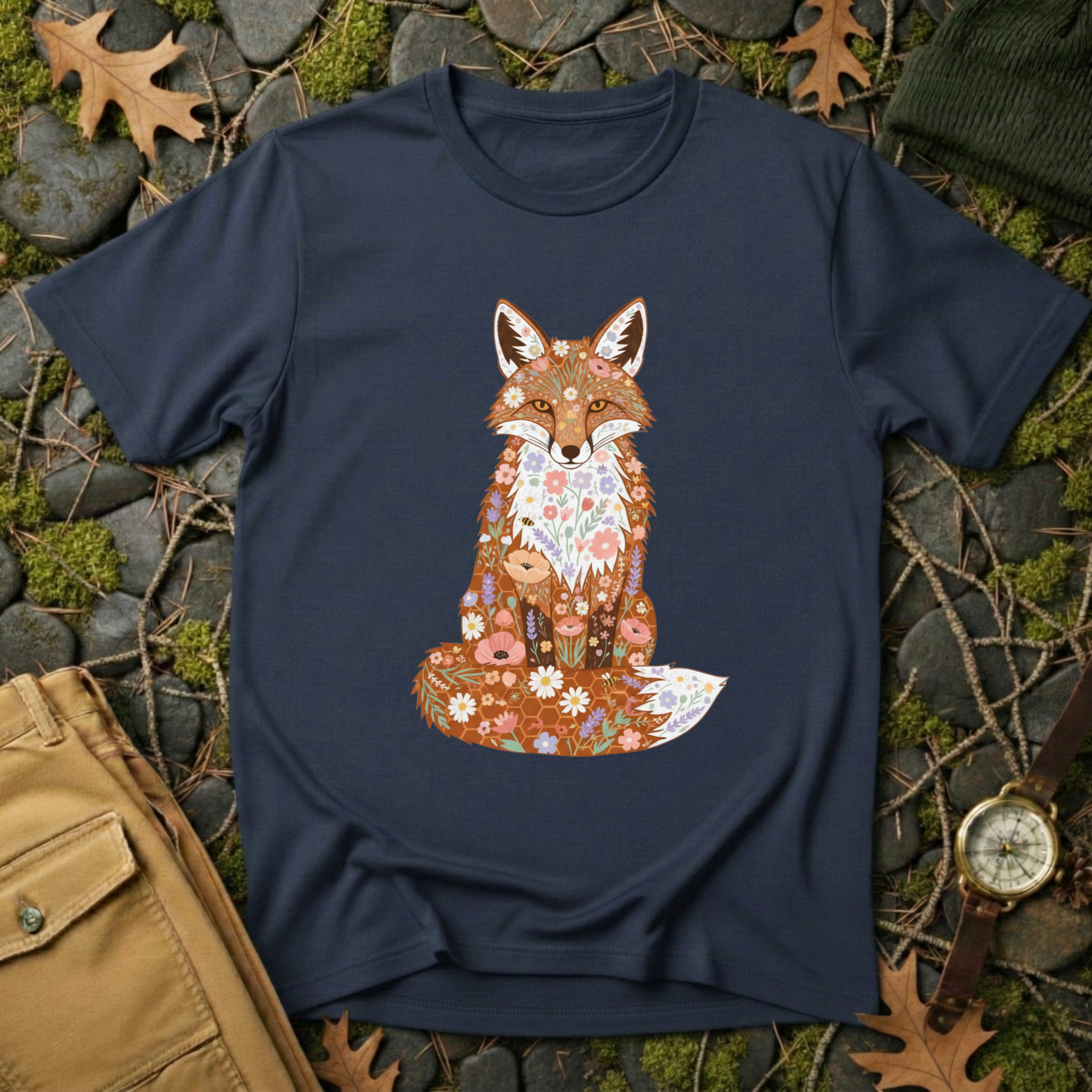 Flower Fox T-Shirt