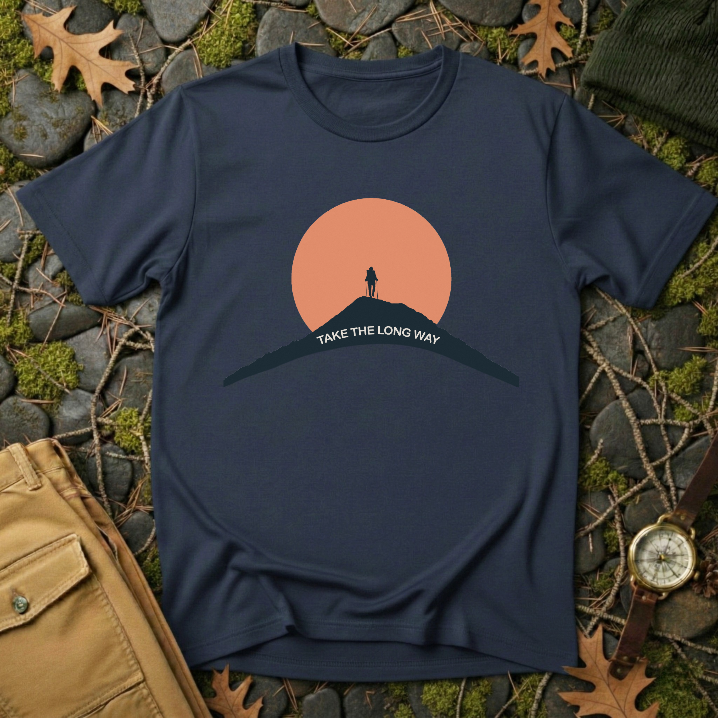 Take the Long Way - Mountain Ascent T-Shirt