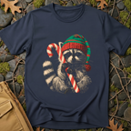 Candy Cane Raccoon T-Shirt