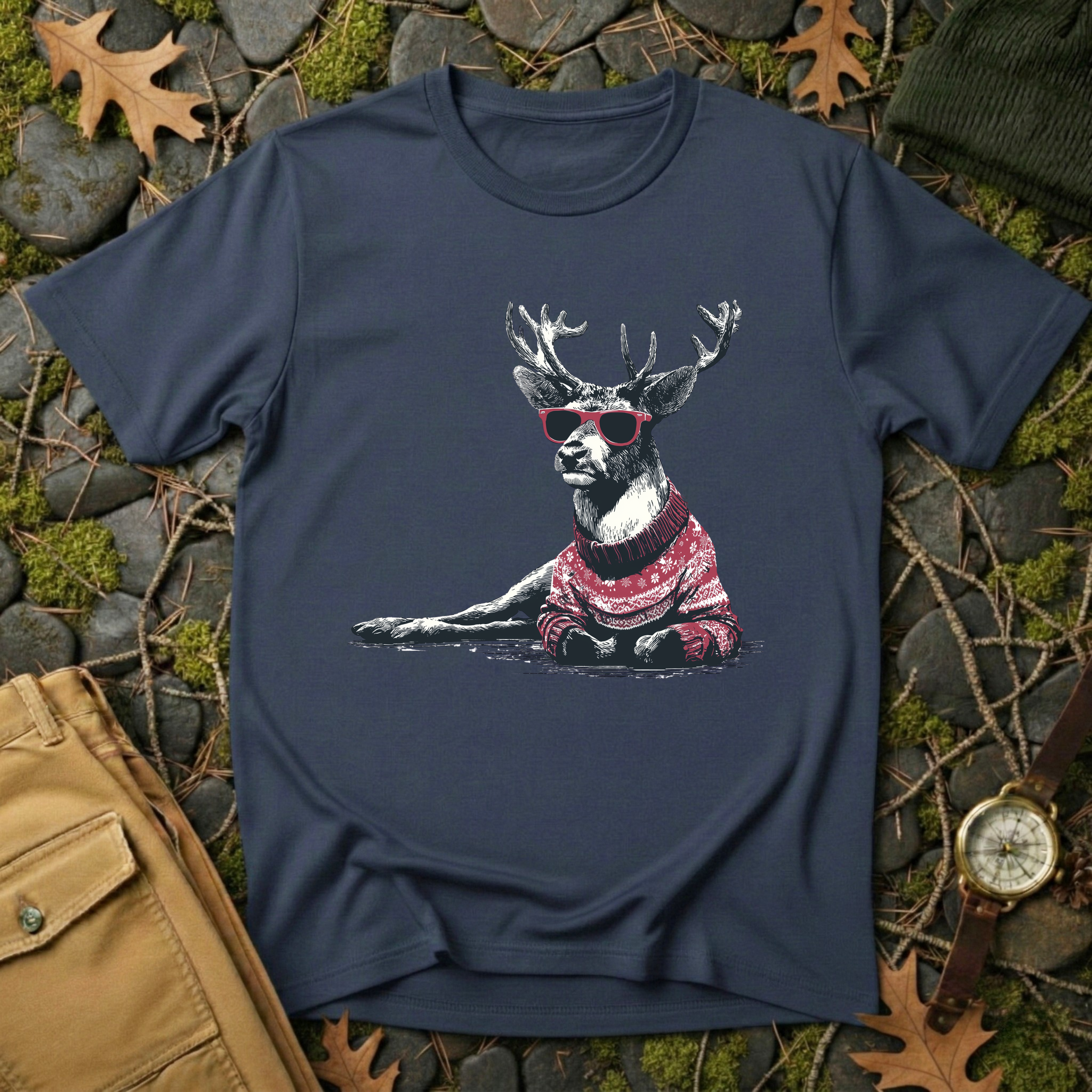 Sleighin’ It Reindeer T-Shirt