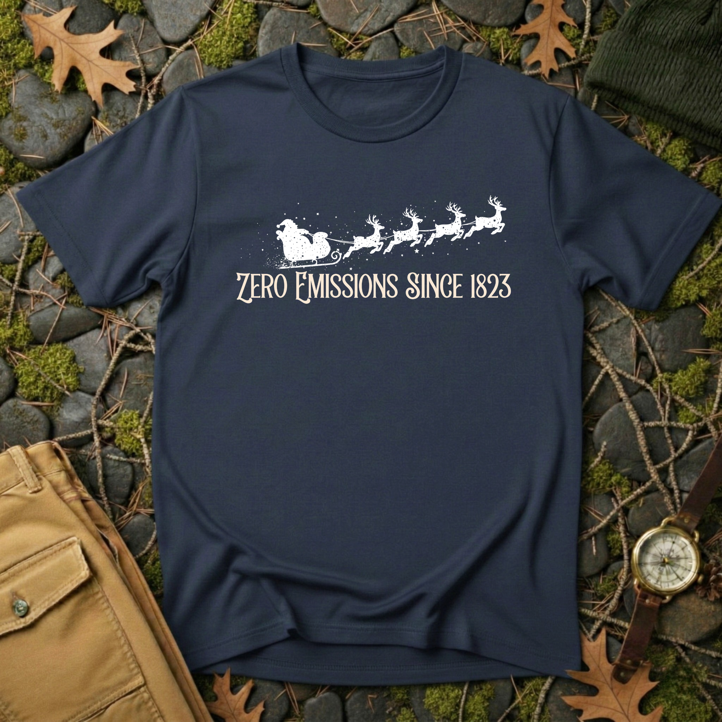 Reindeer Powered Christmas T-Shirt