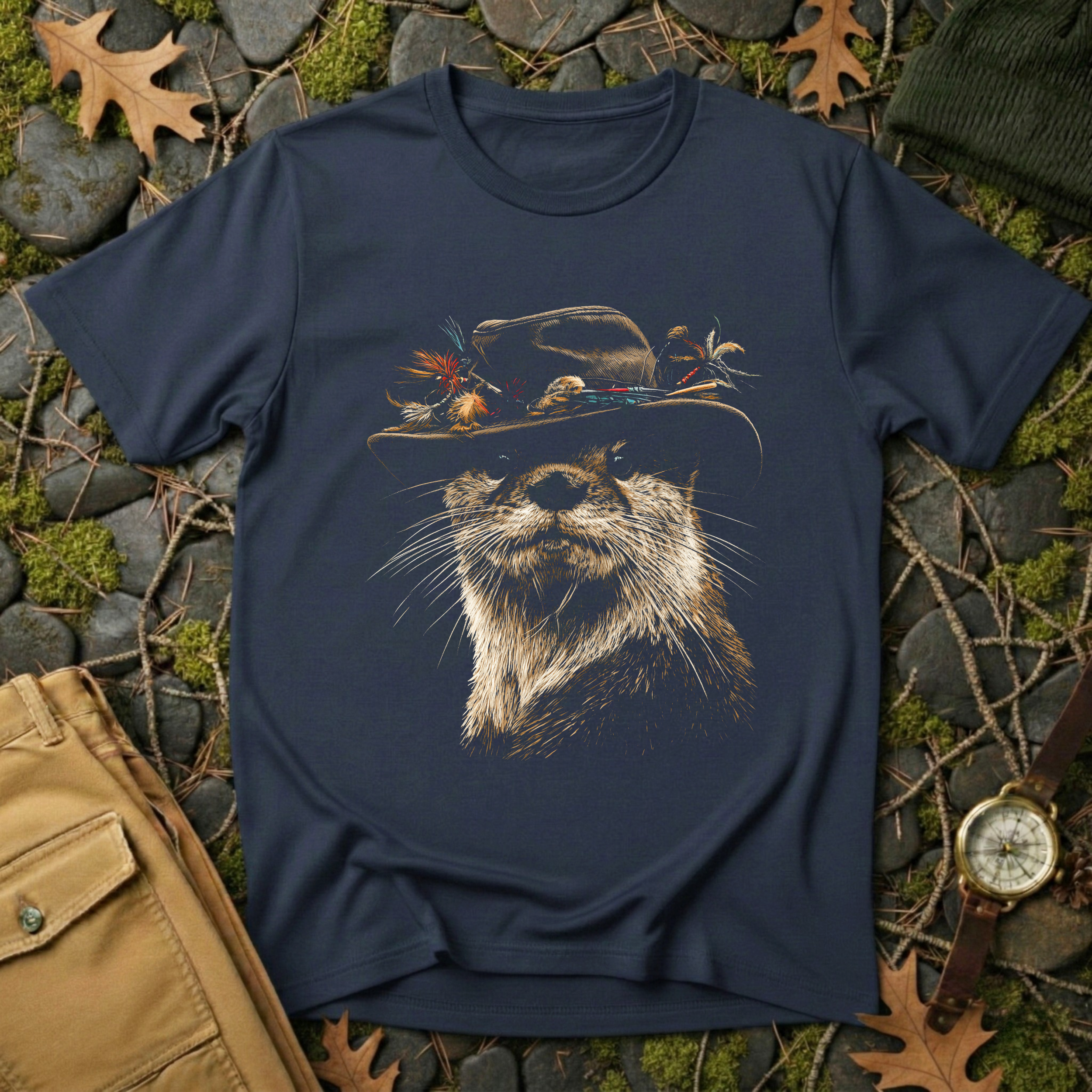 Fly Fishing Otter T-Shirt
