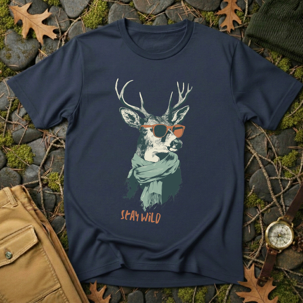 Stay Wild Deer Graphic T-Shirt