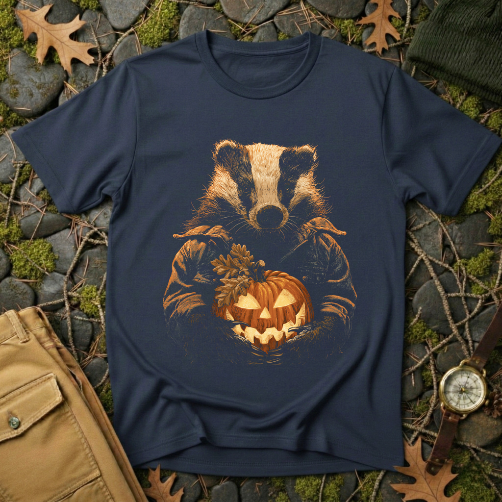 Badger & Jack-o'-Lantern T-Shirt