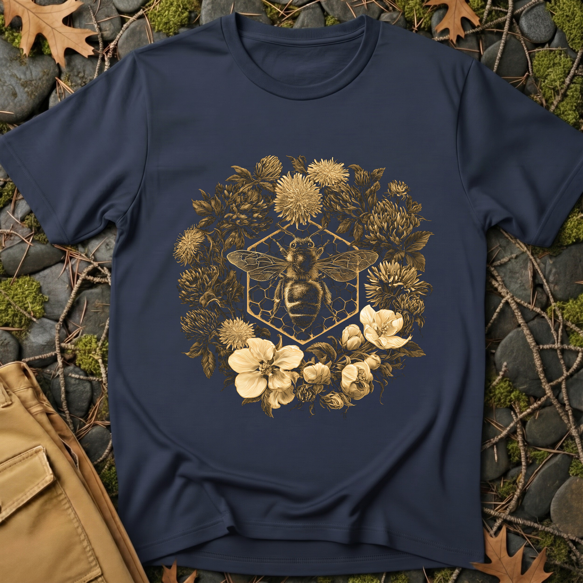 Vintage Honeybee Botanical T-Shirt