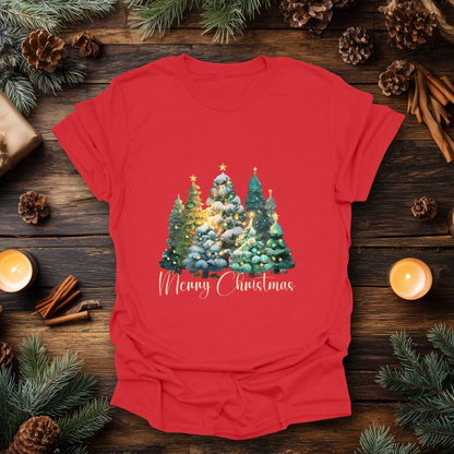 “Merry Christmas” Forest Tree T-Shirt