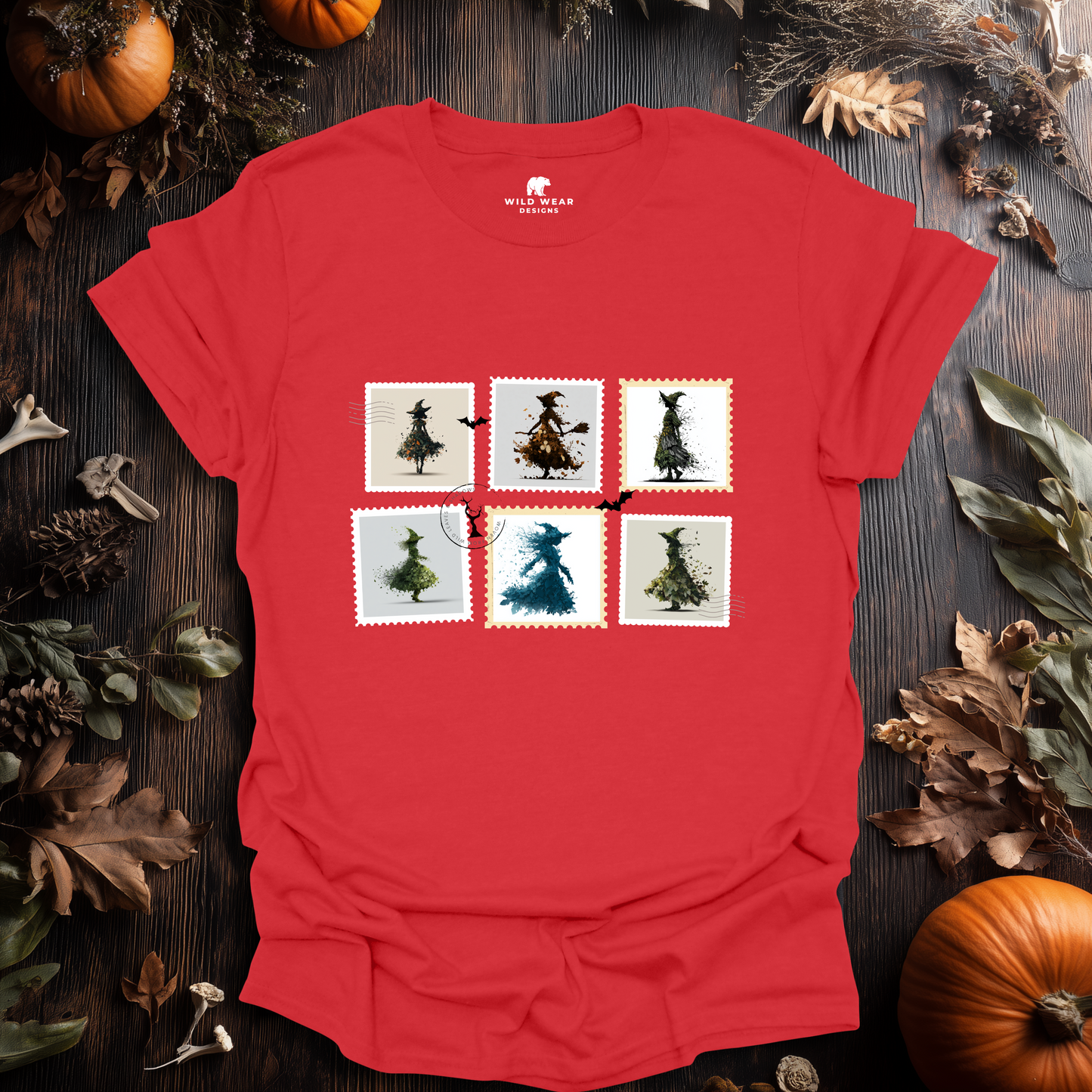 Witch Post – Haunted Stamps Halloween T-Shirt