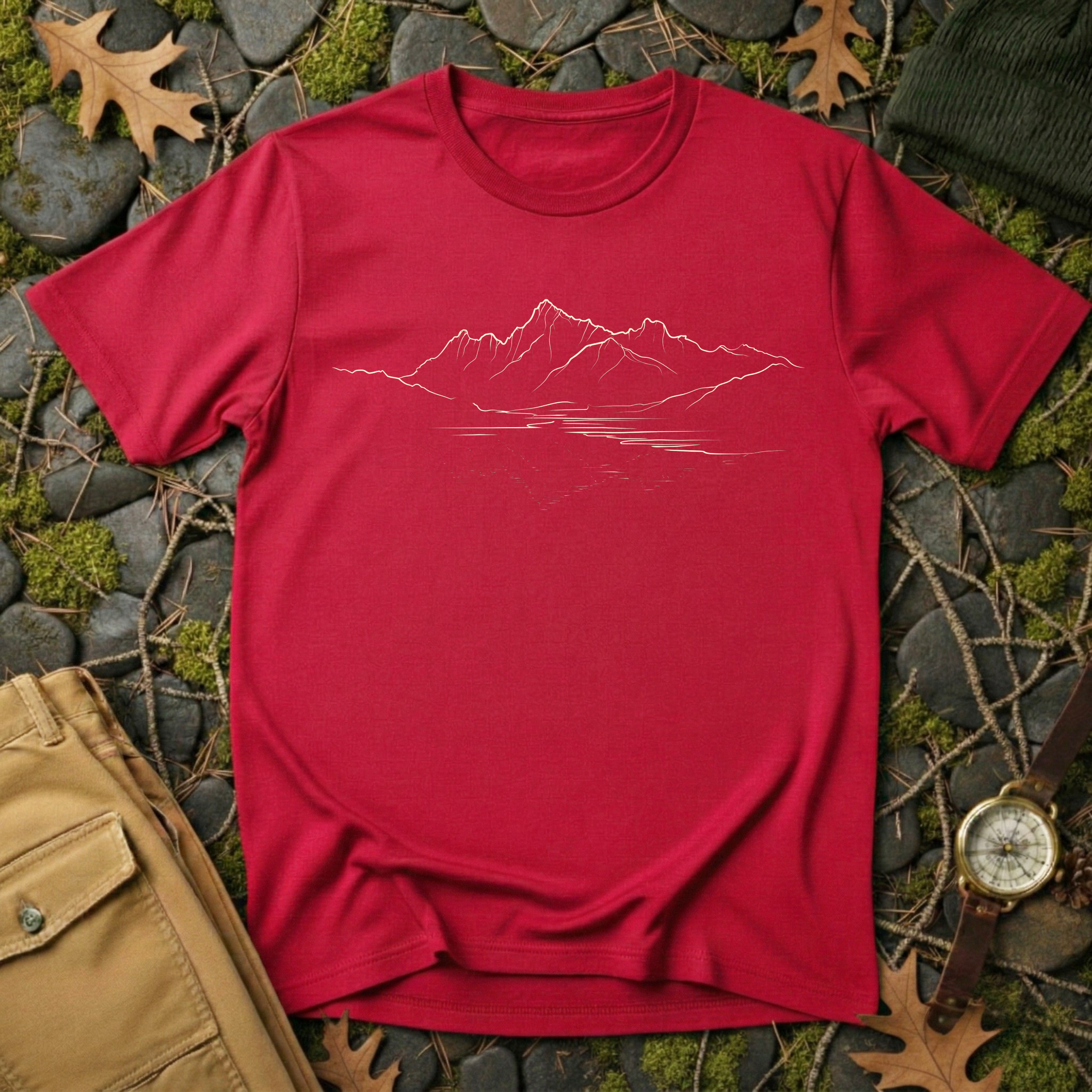 Mountain Line Art T-Shirt