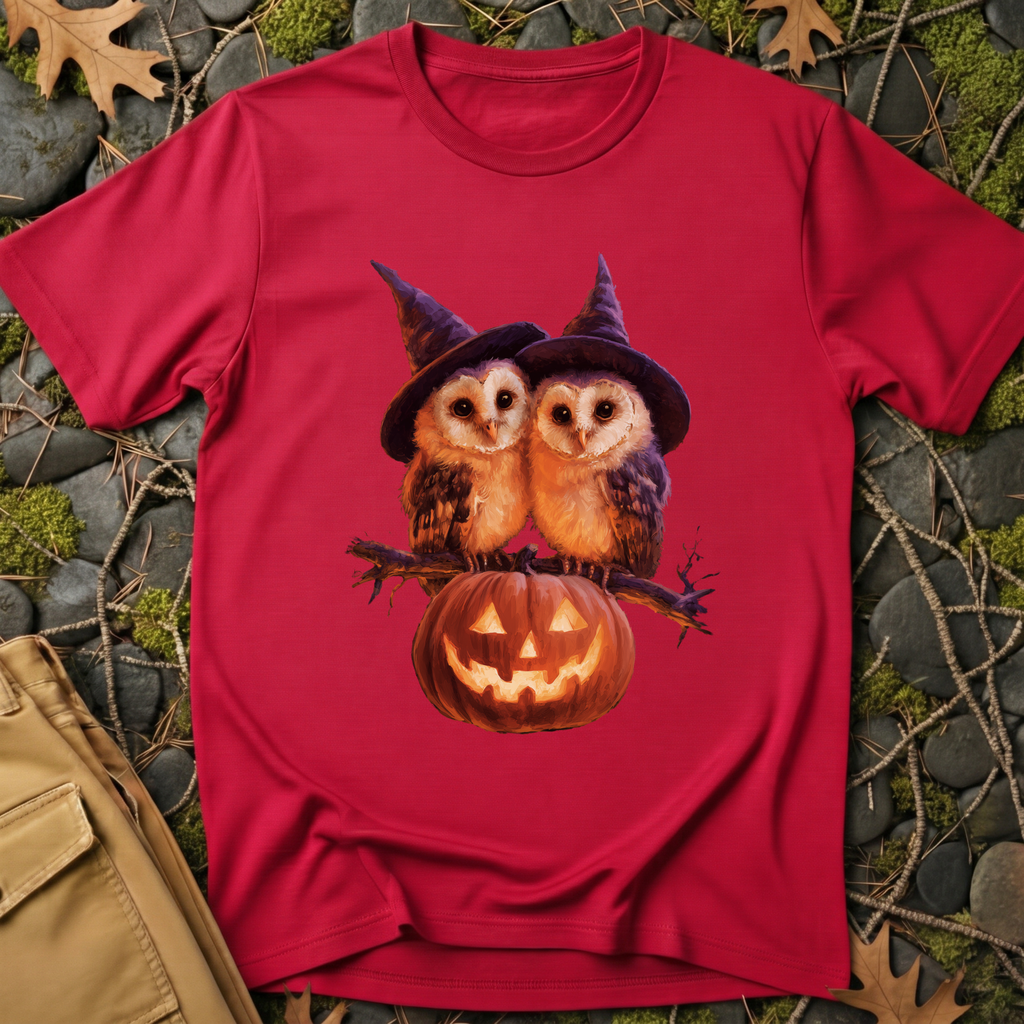 Barn Owls & Pumpkin T-Shirt