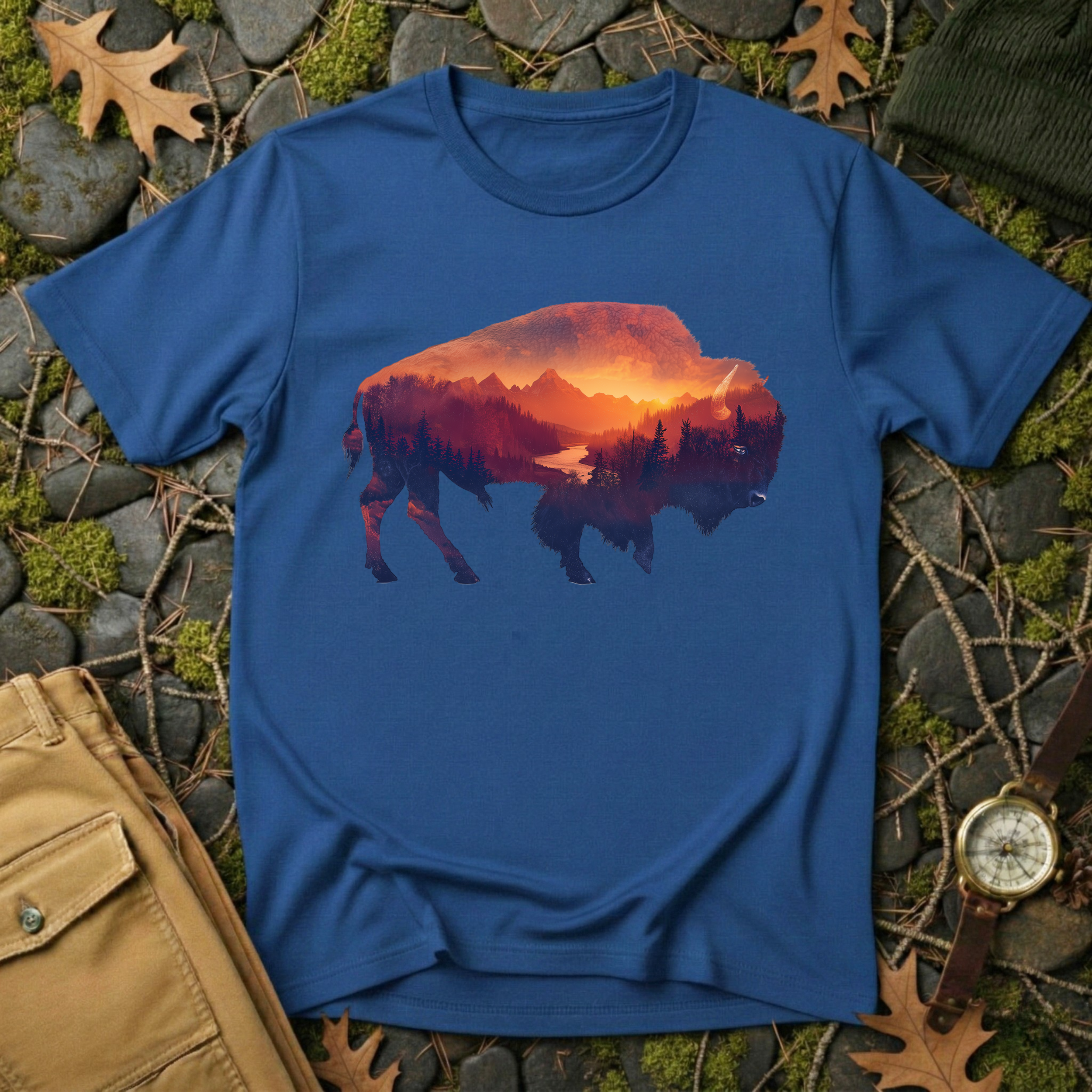 Sunset Bison T-Shirt