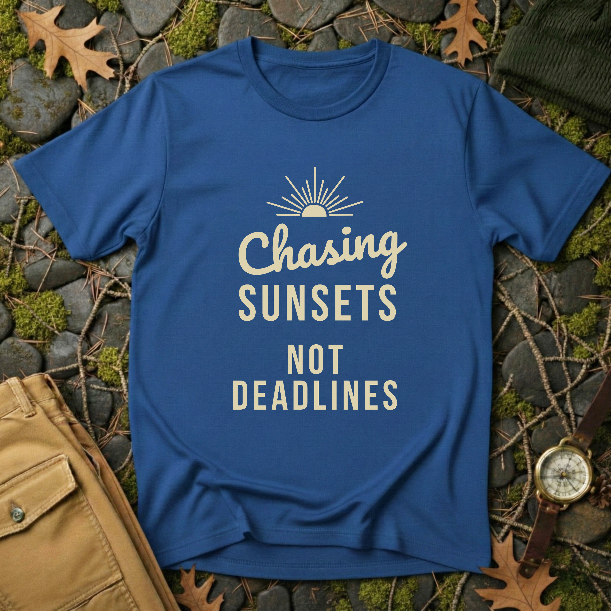 Chasing Sunsets, Not Deadlines T-Shirt