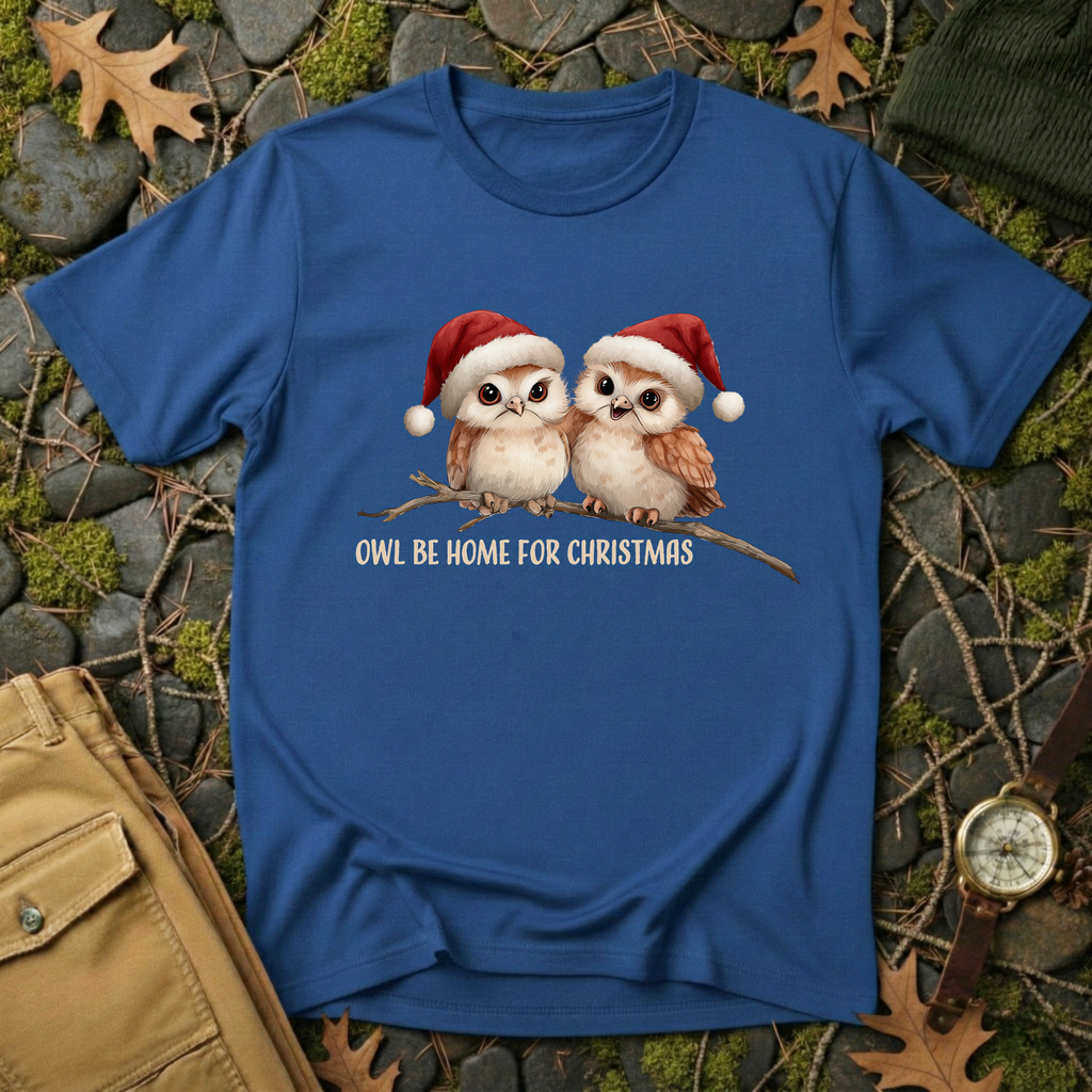Owl Be Home for Christmas T-Shirt