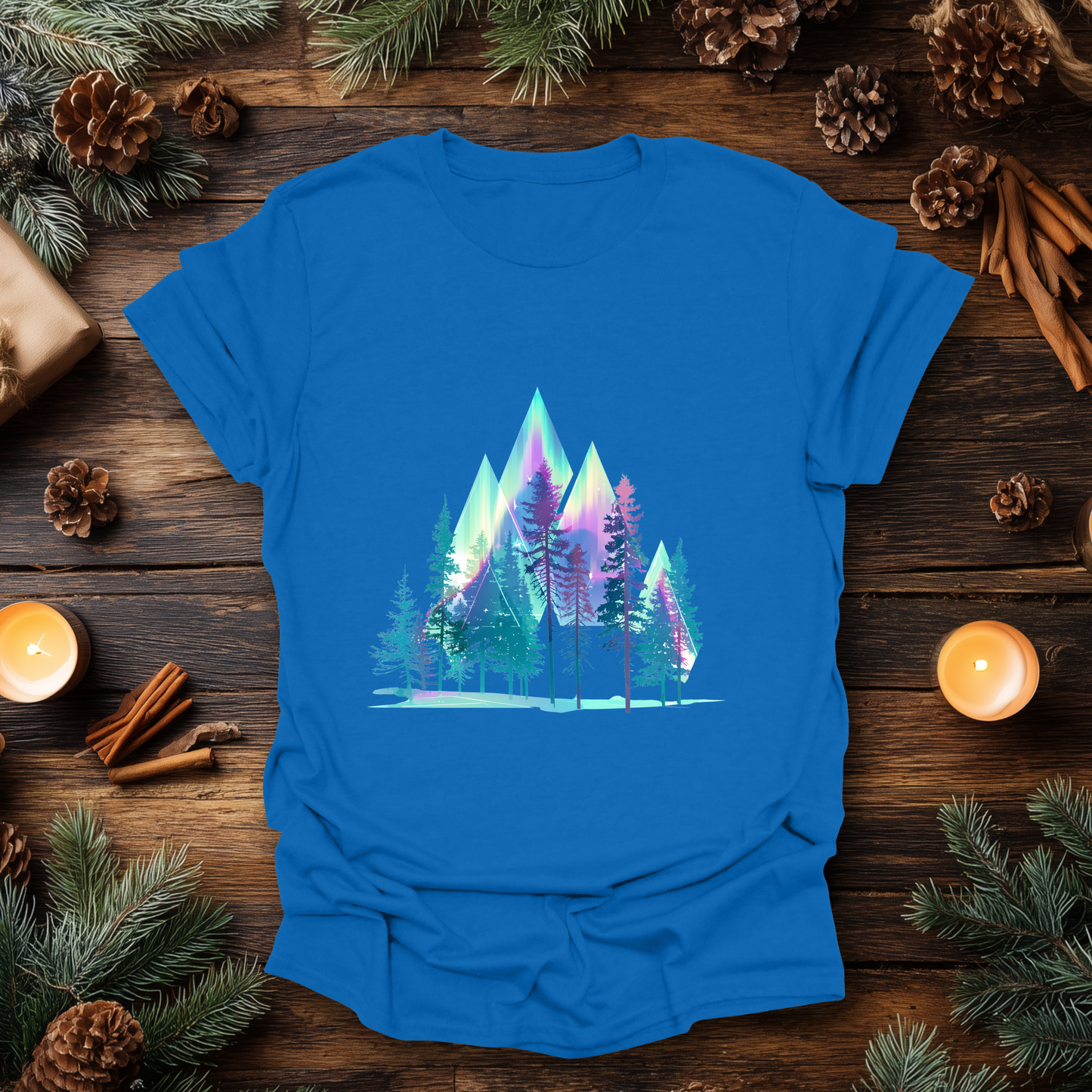 Aurora Peaks Forest T-Shirt