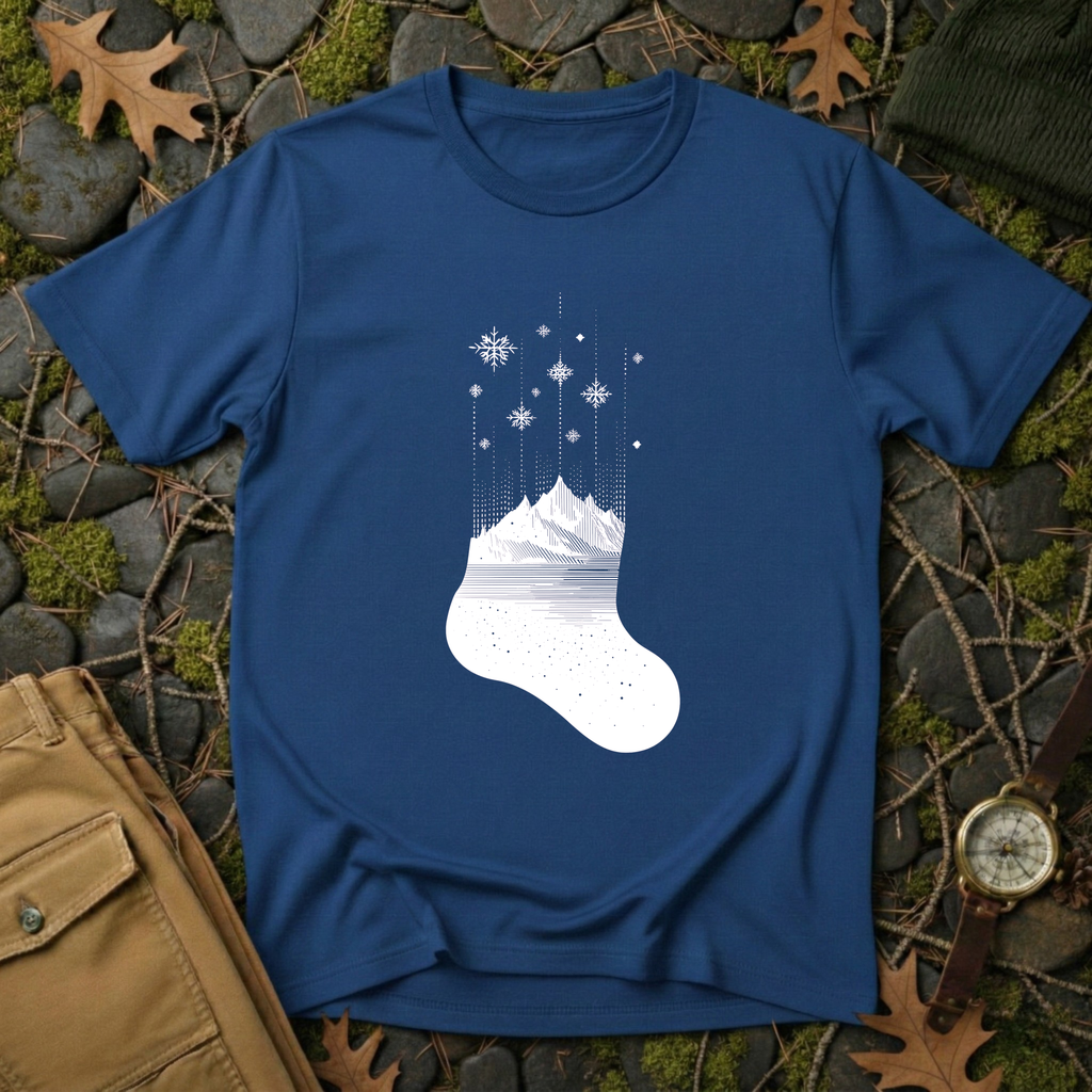 Alpine Christmas Stocking T-Shirt