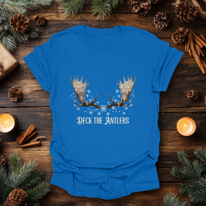 “Deck the Antlers” Christmas T-Shirt