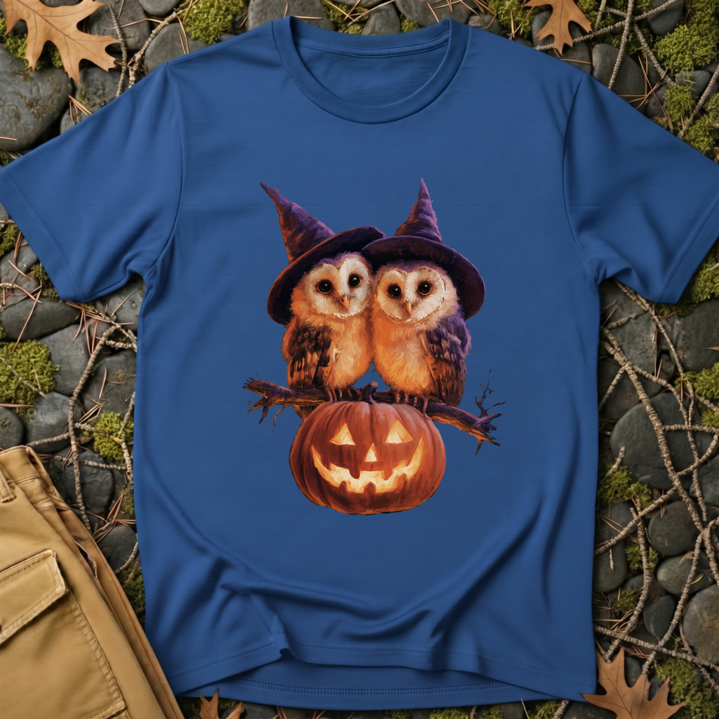 Barn Owls & Pumpkin T-Shirt