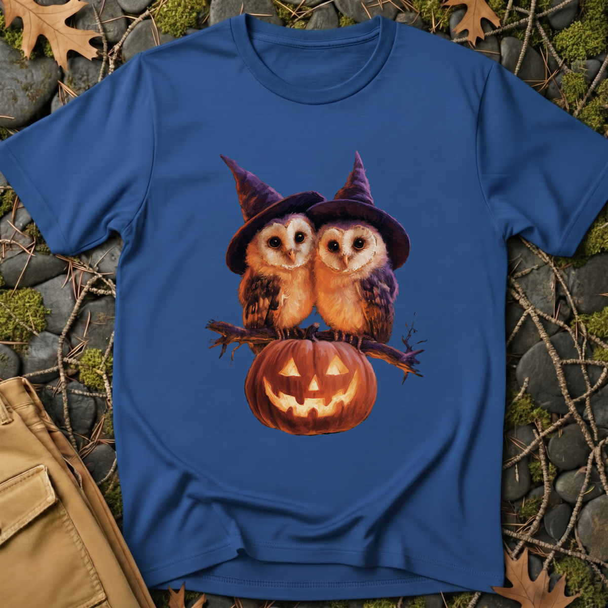 Barn Owls & Pumpkin T-Shirt