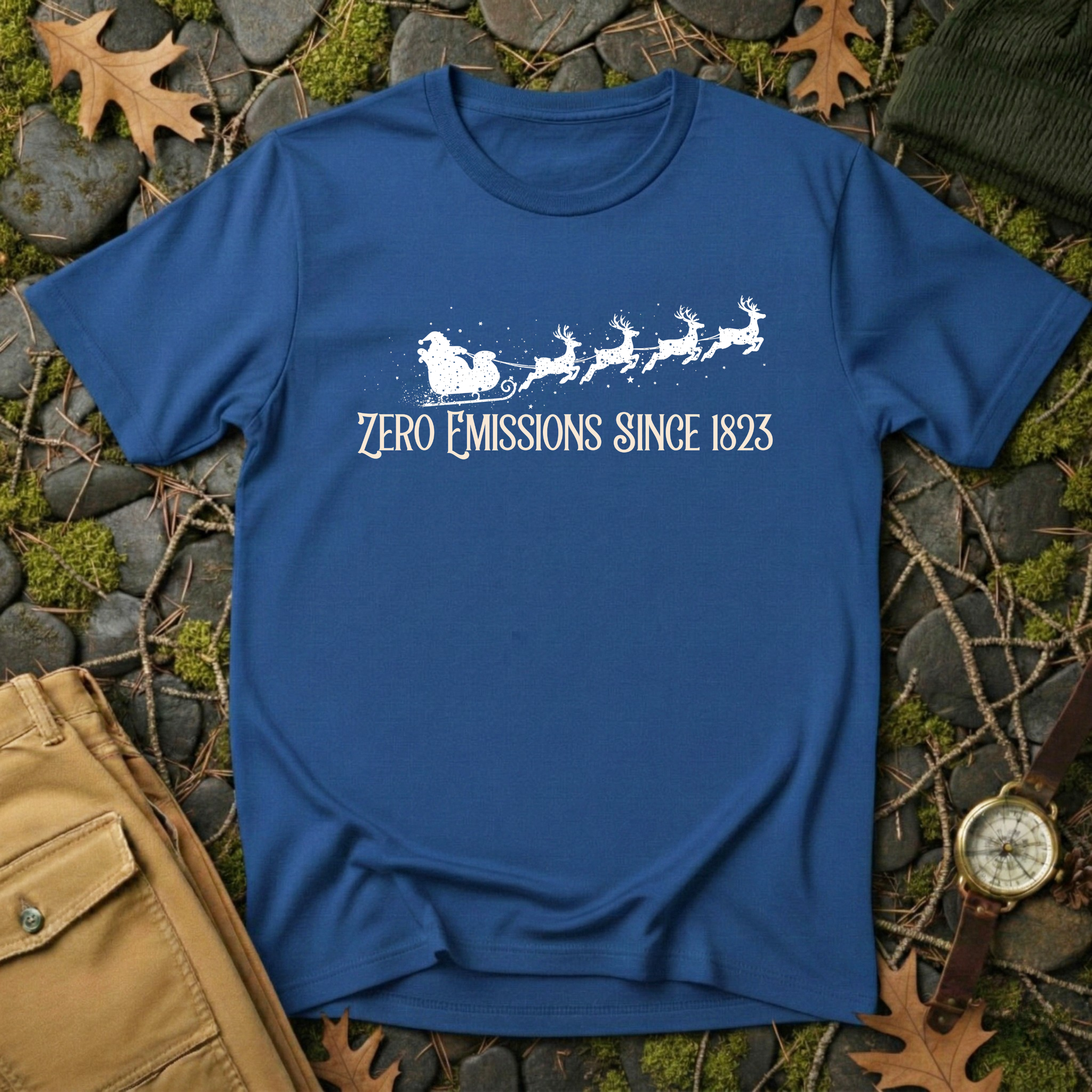 Reindeer Powered Christmas T-Shirt