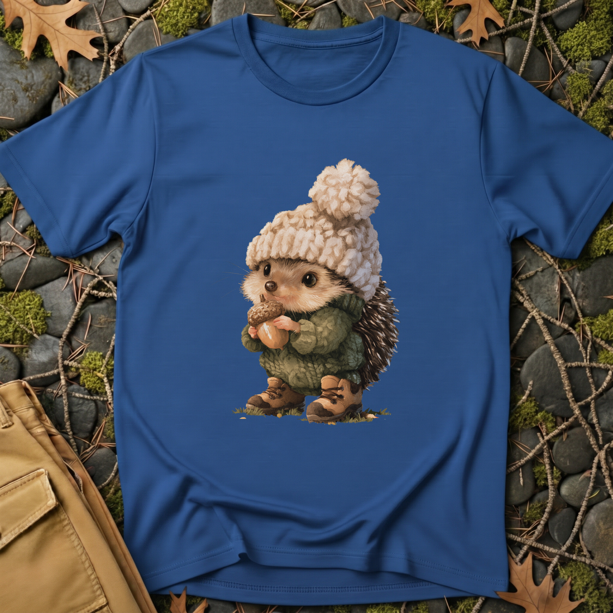 Cozy Hiking Hedgehog T-Shirt