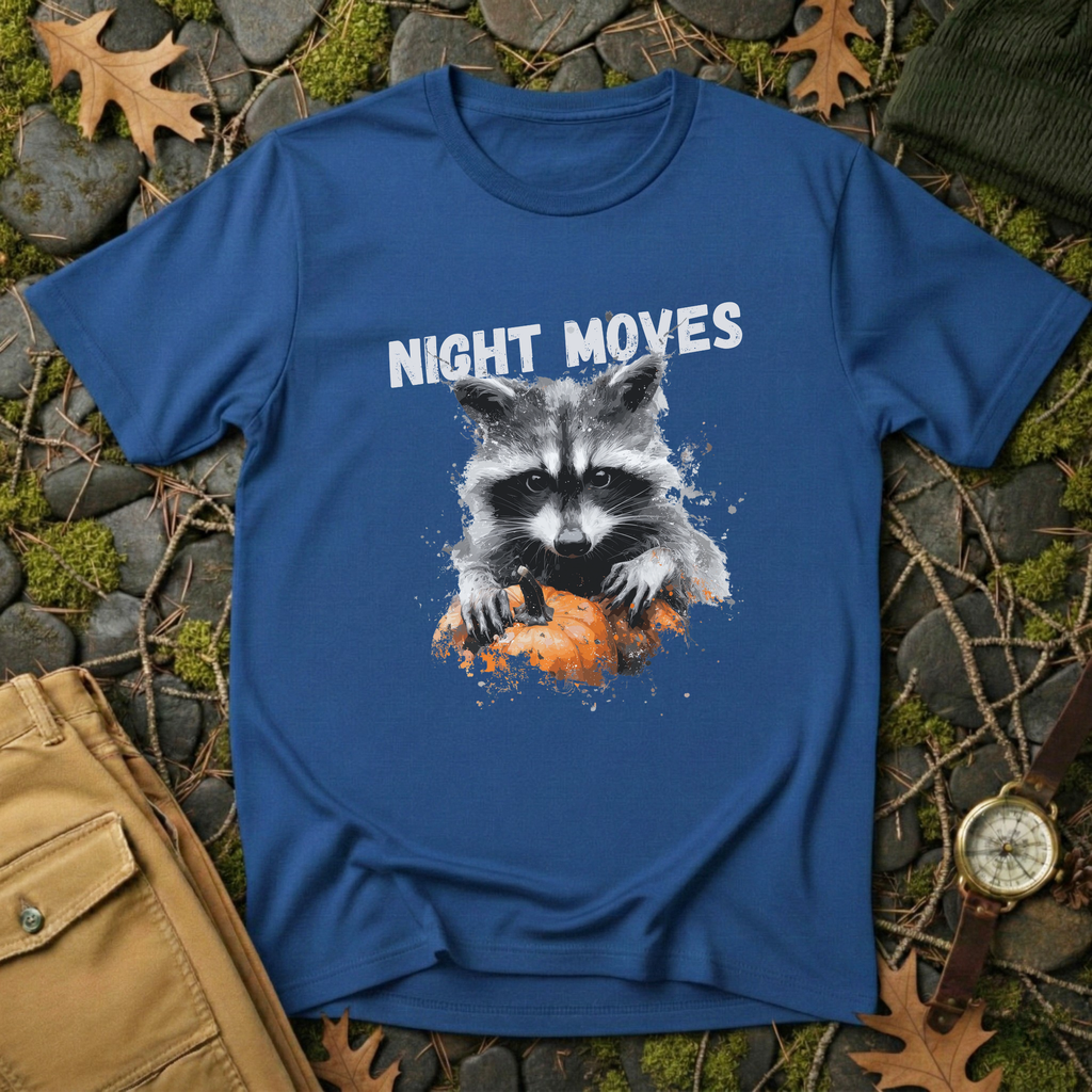 Raccoon Night Moves T-Shirt